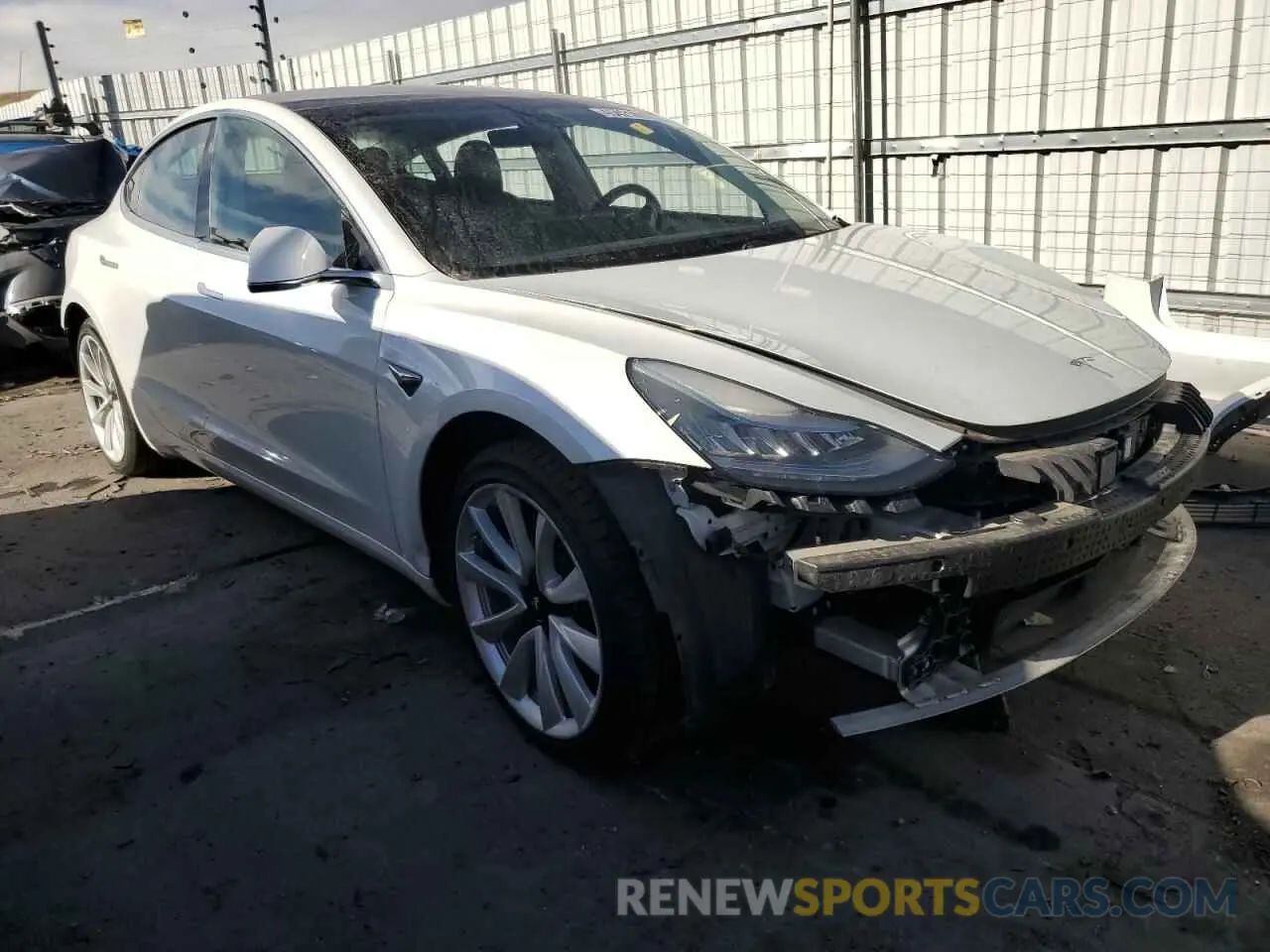 4 Photograph of a damaged car 5YJ3E1EB0KF390214 TESLA MODEL 3 2019