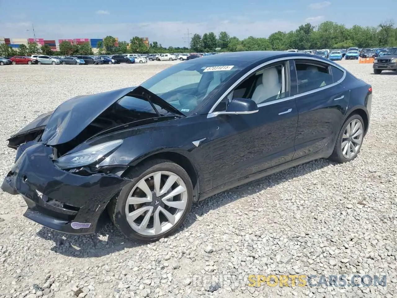 1 Фотография поврежденного автомобиля 5YJ3E1EB0KF391458 TESLA MODEL 3 2019