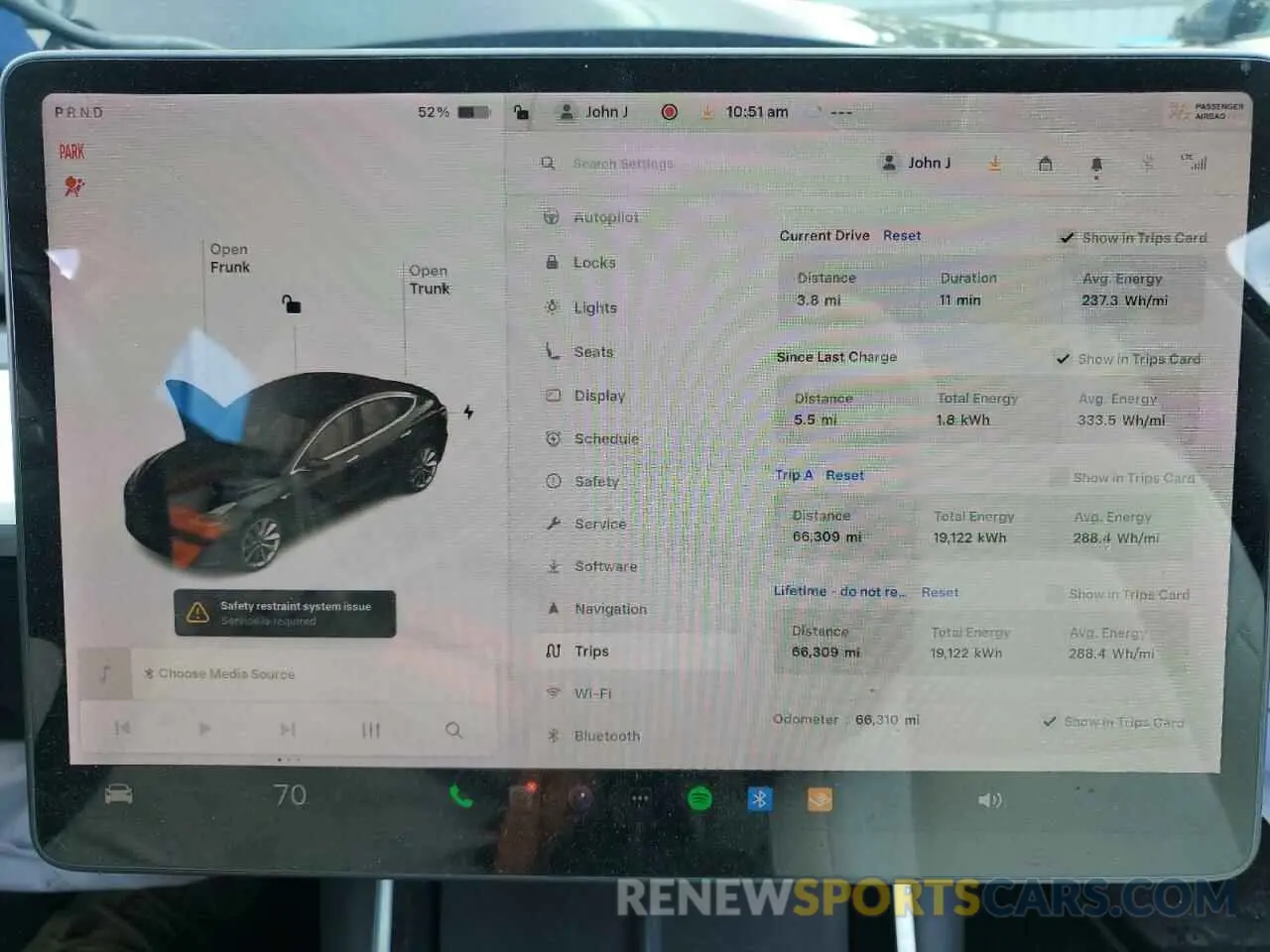 9 Фотография поврежденного автомобиля 5YJ3E1EB0KF391458 TESLA MODEL 3 2019