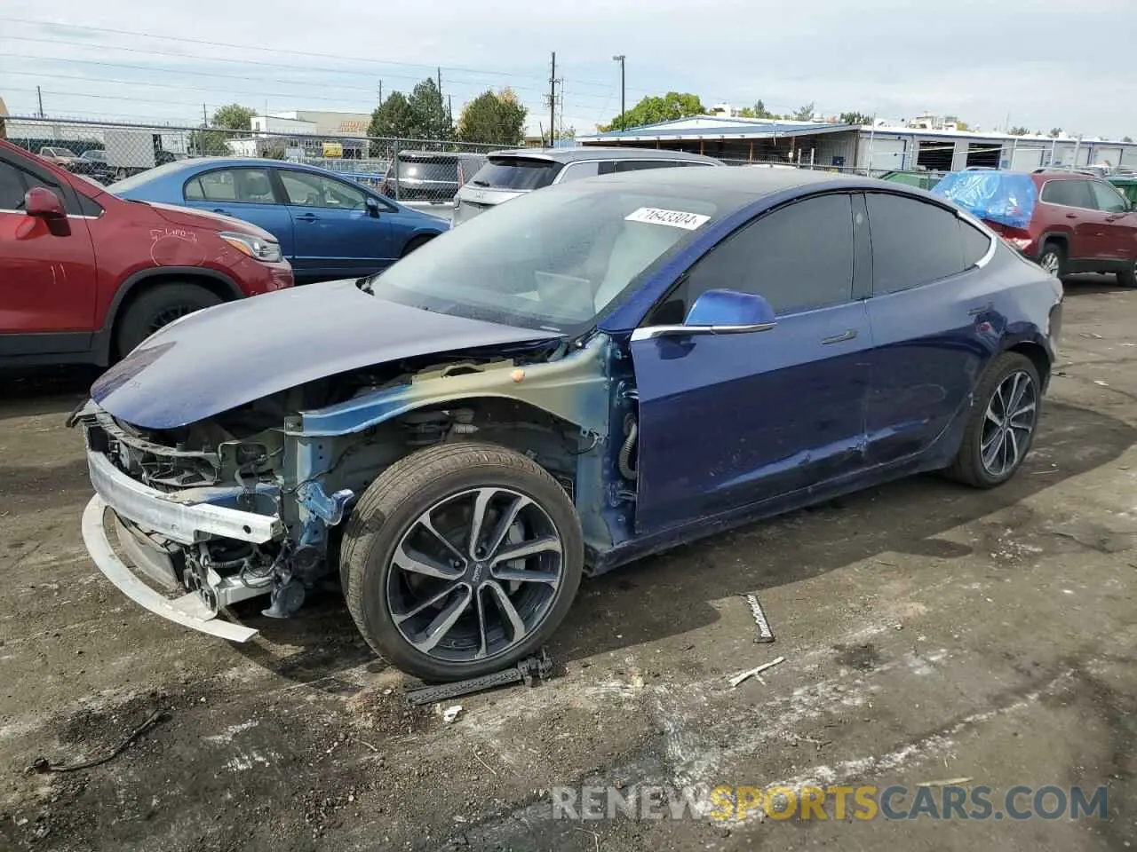 1 Фотография поврежденного автомобиля 5YJ3E1EB0KF392173 TESLA MODEL 3 2019