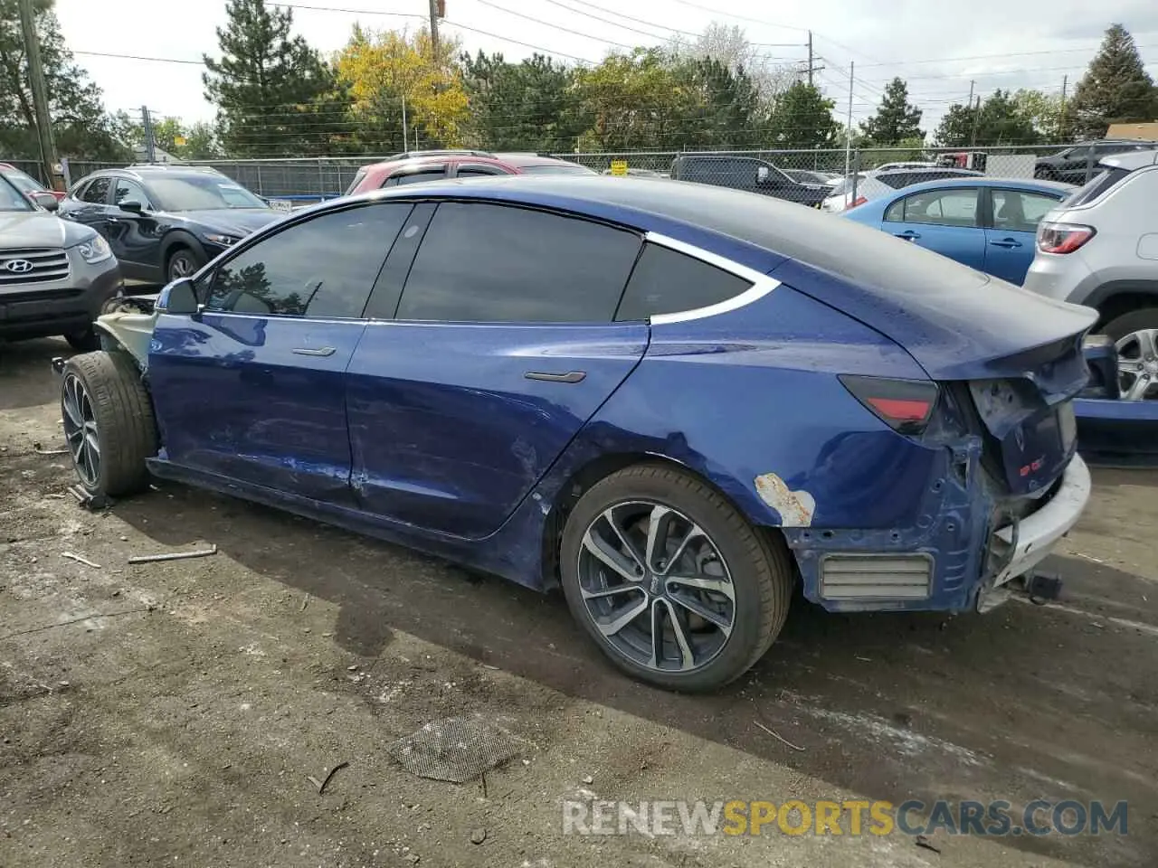 2 Фотография поврежденного автомобиля 5YJ3E1EB0KF392173 TESLA MODEL 3 2019