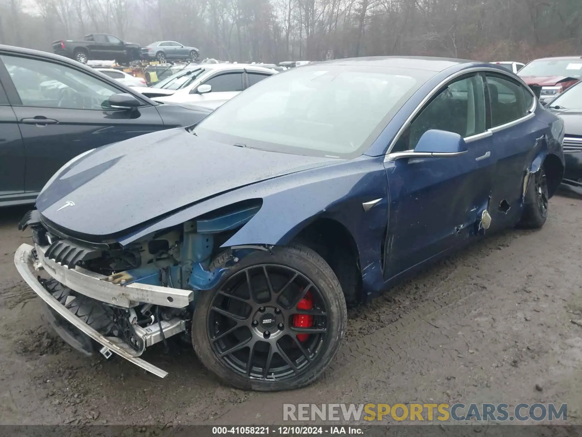2 Photograph of a damaged car 5YJ3E1EB0KF413605 TESLA MODEL 3 2019