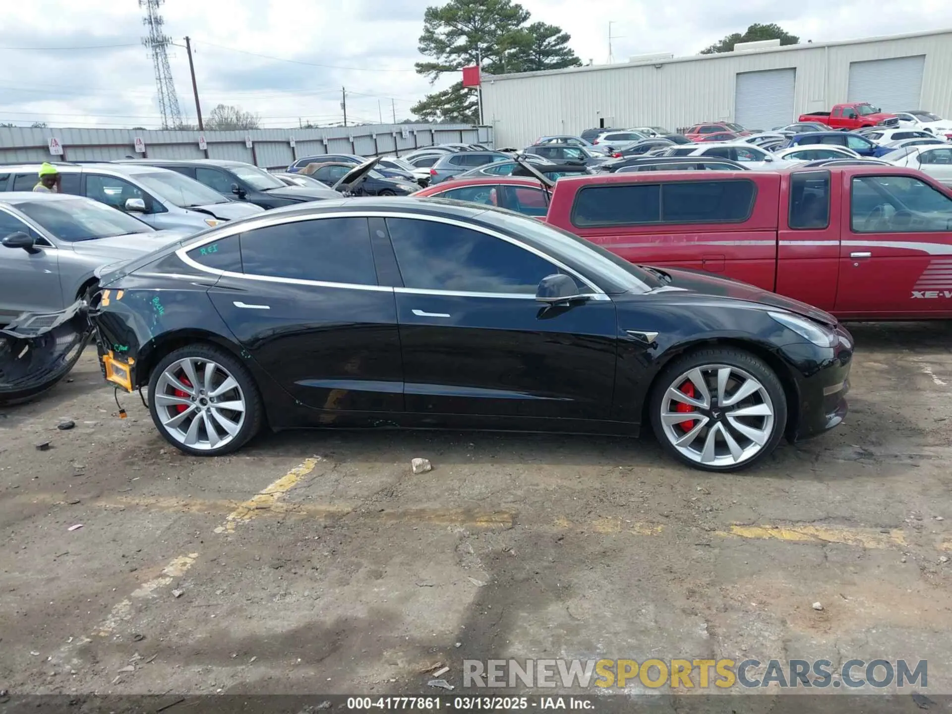 13 Фотография поврежденного автомобиля 5YJ3E1EB0KF422093 TESLA MODEL 3 2019