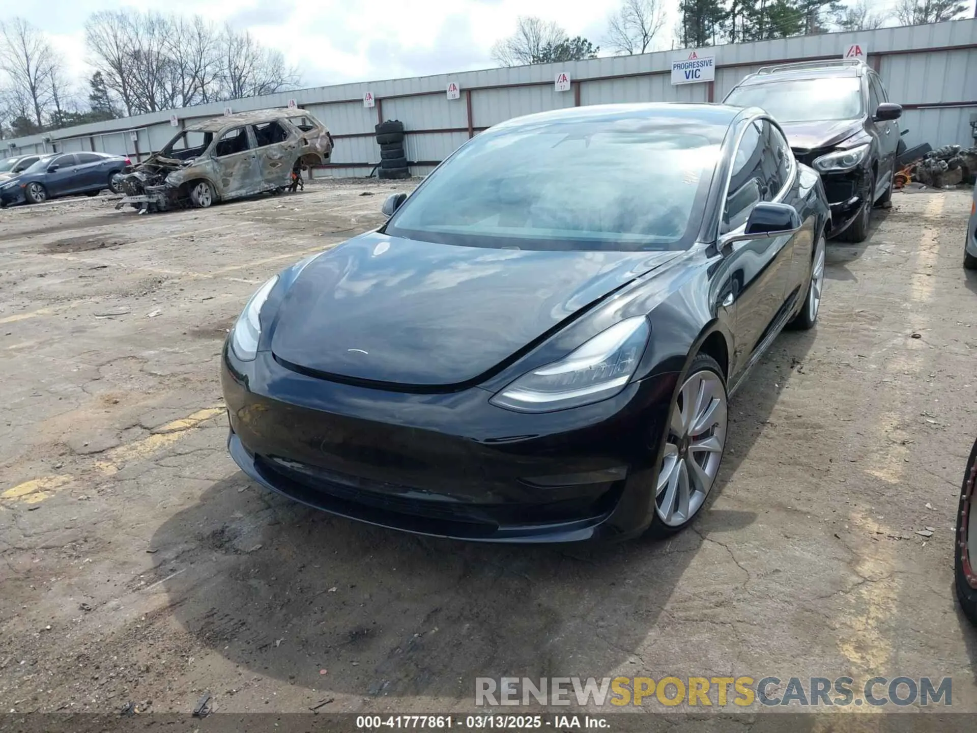 2 Фотография поврежденного автомобиля 5YJ3E1EB0KF422093 TESLA MODEL 3 2019