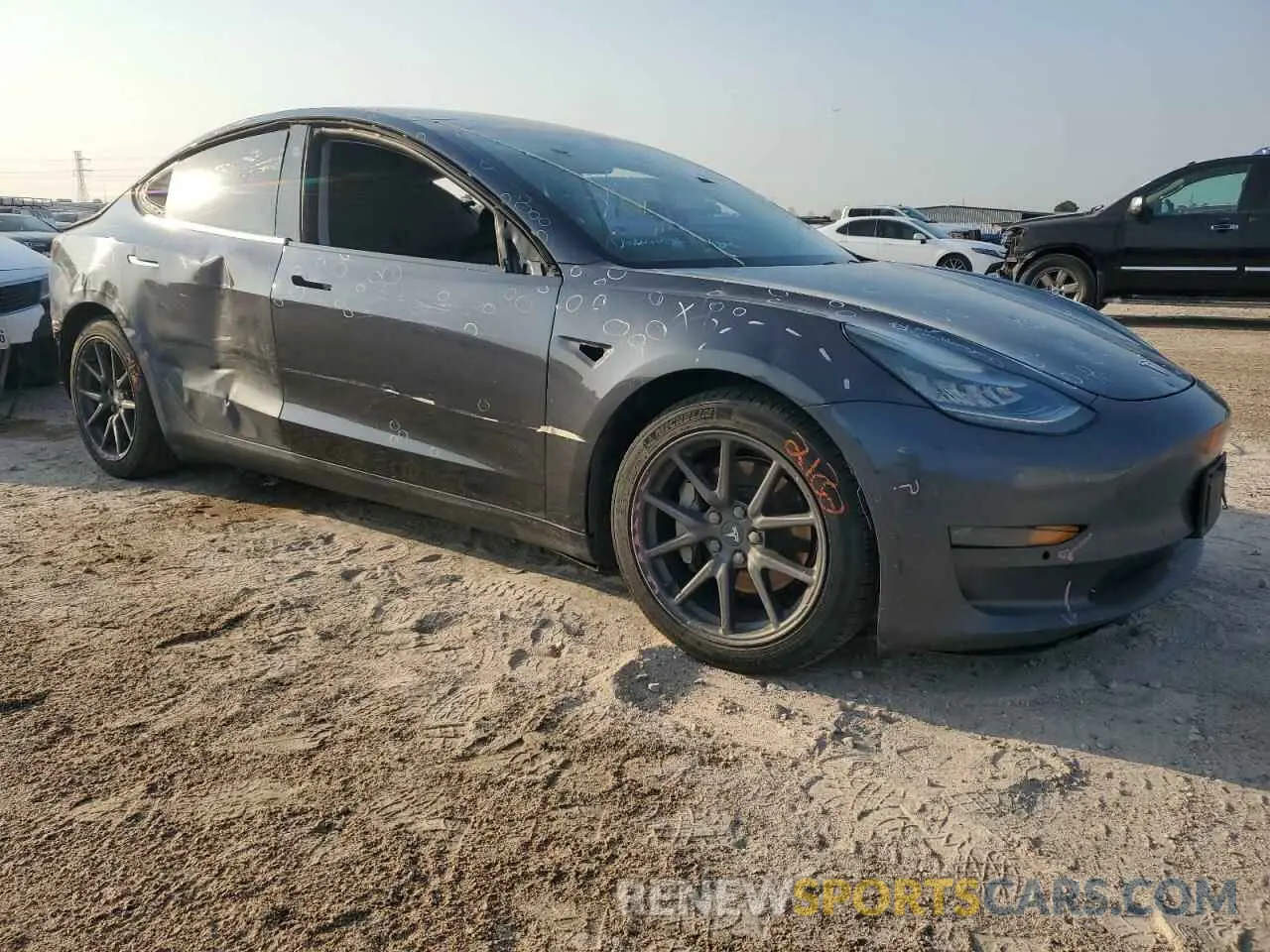 4 Photograph of a damaged car 5YJ3E1EB0KF432798 TESLA MODEL 3 2019