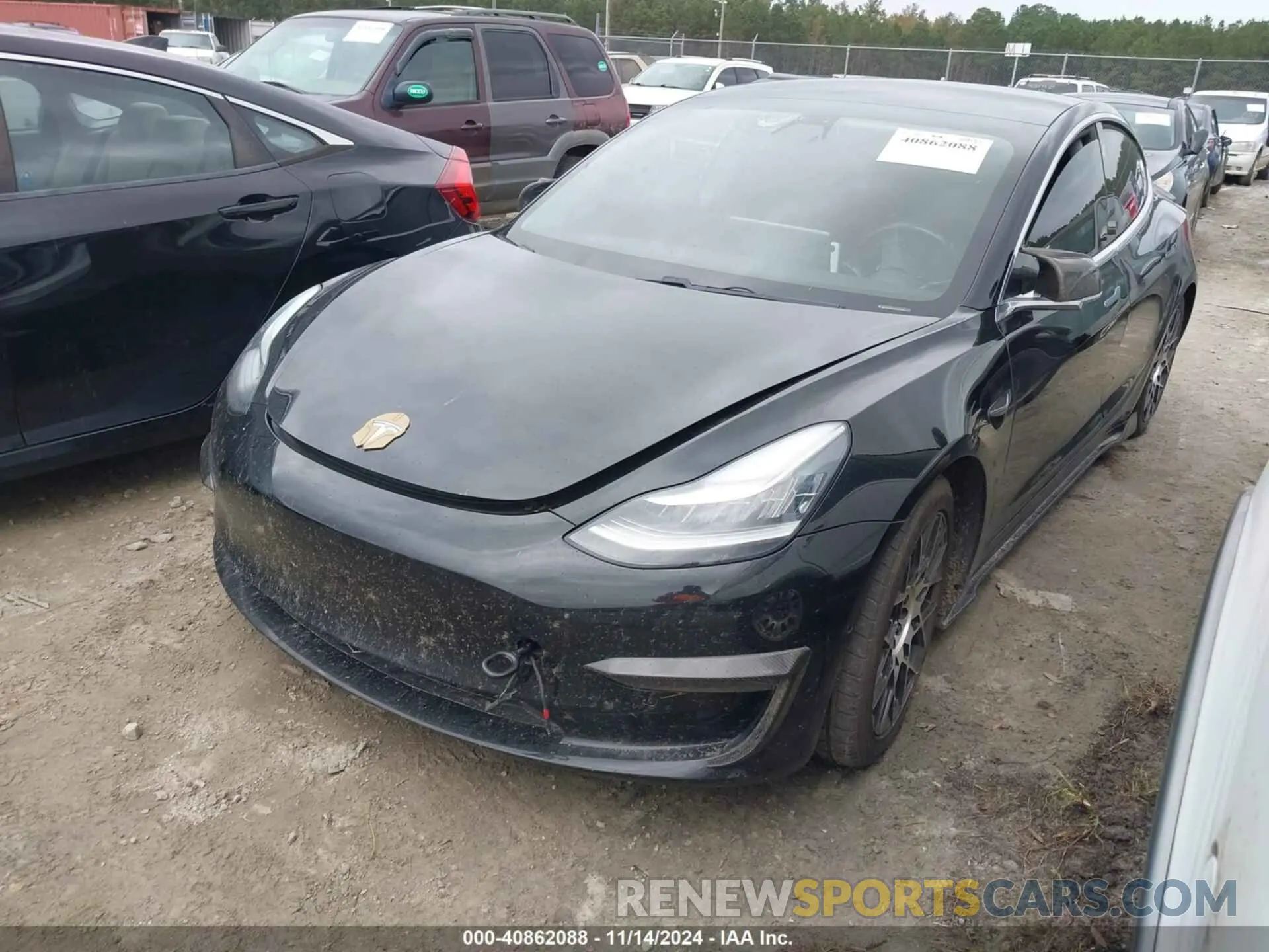 2 Photograph of a damaged car 5YJ3E1EB0KF441260 TESLA MODEL 3 2019
