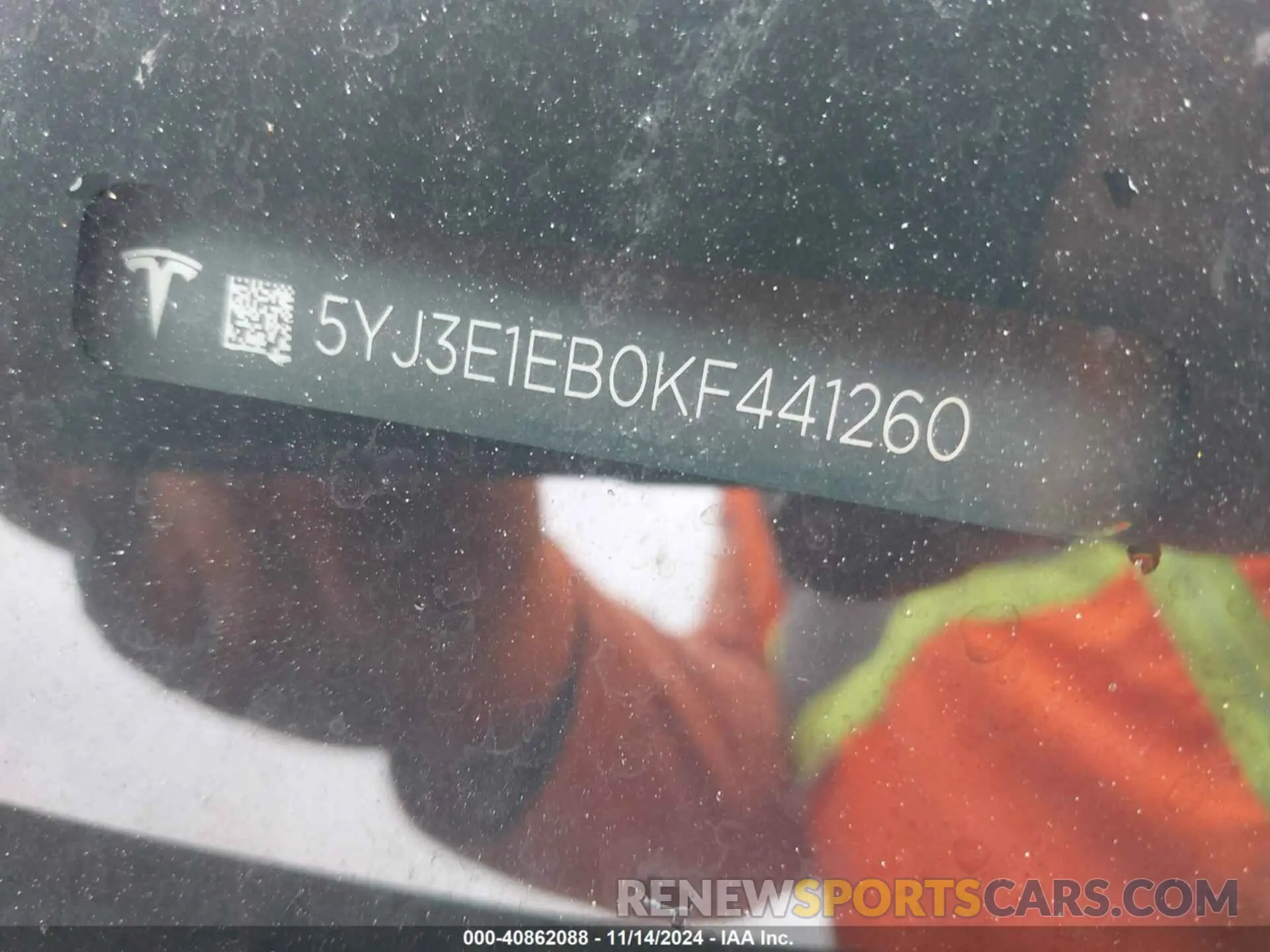 9 Photograph of a damaged car 5YJ3E1EB0KF441260 TESLA MODEL 3 2019