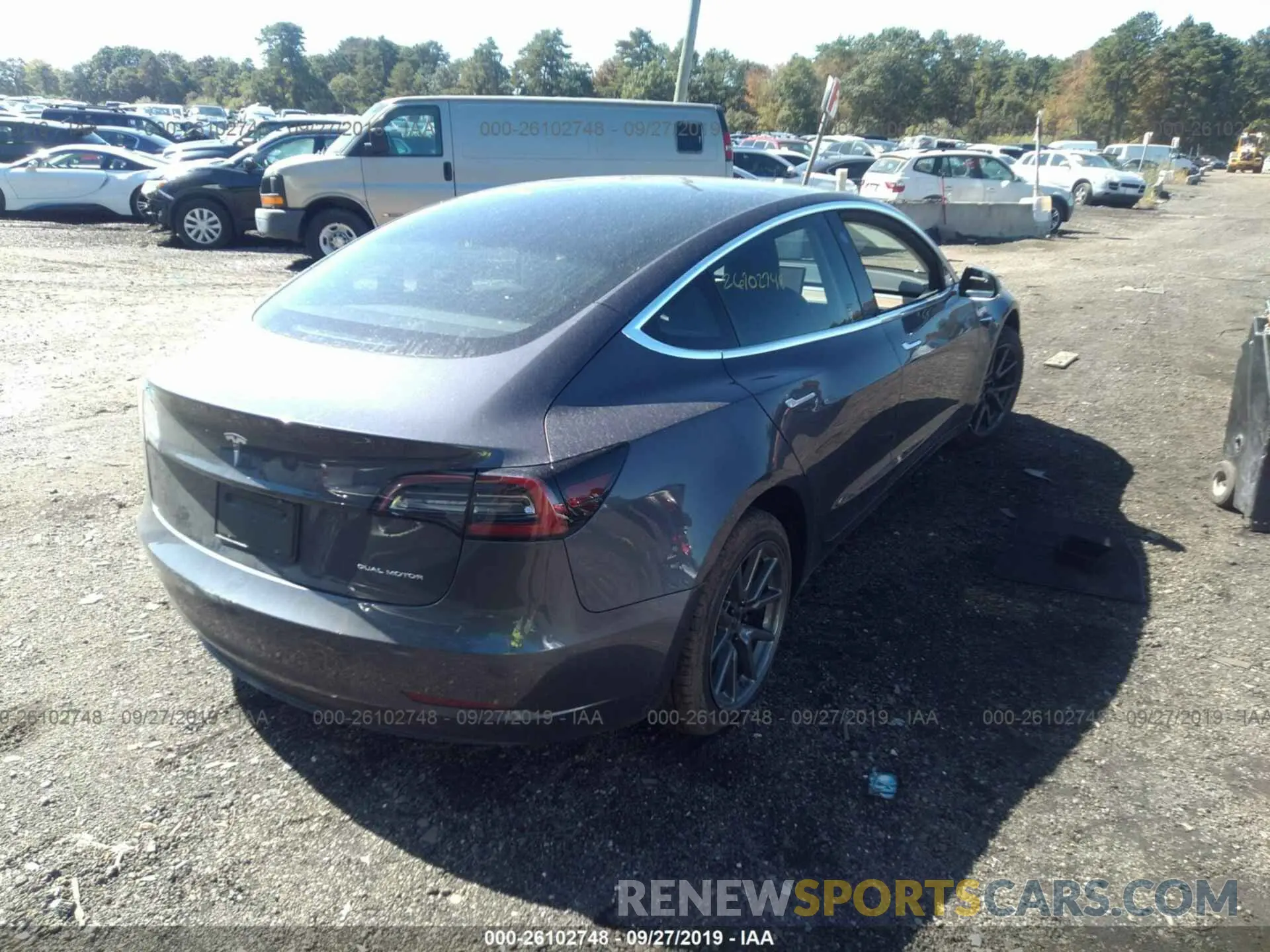 4 Photograph of a damaged car 5YJ3E1EB0KF465011 TESLA MODEL 3 2019
