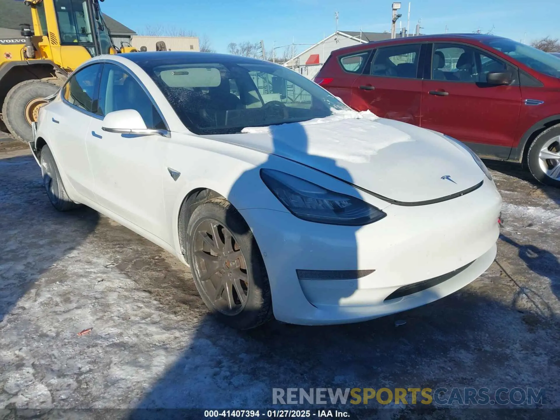 1 Photograph of a damaged car 5YJ3E1EB0KF493617 TESLA MODEL 3 2019