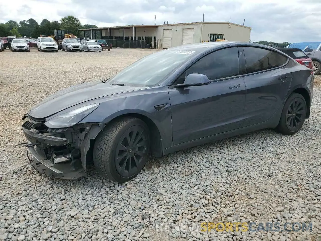 1 Photograph of a damaged car 5YJ3E1EB0NF103216 TESLA MODEL 3 2019