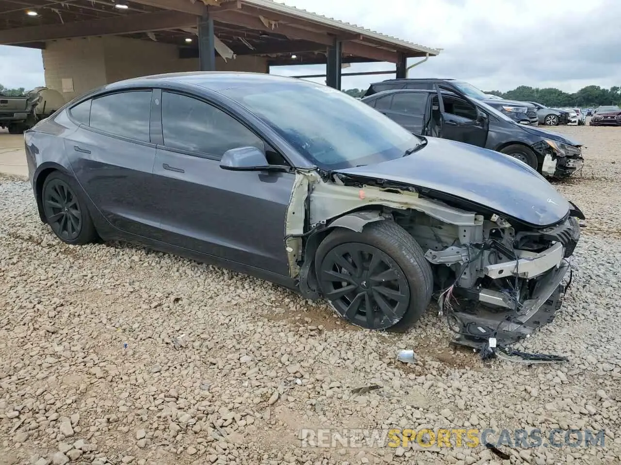 4 Photograph of a damaged car 5YJ3E1EB0NF103216 TESLA MODEL 3 2019