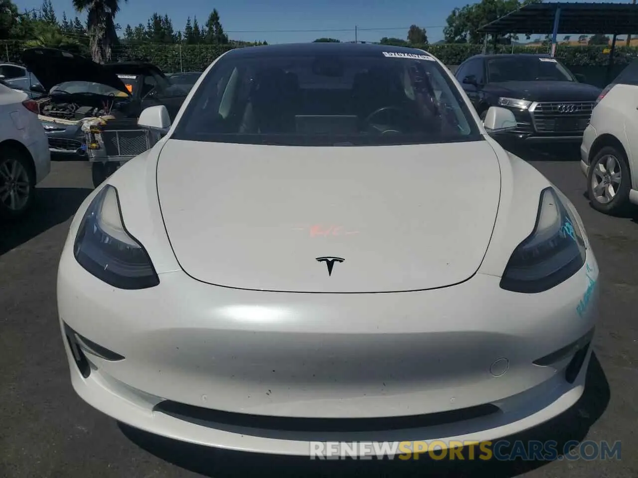 5 Photograph of a damaged car 5YJ3E1EB1KF192046 TESLA MODEL 3 2019