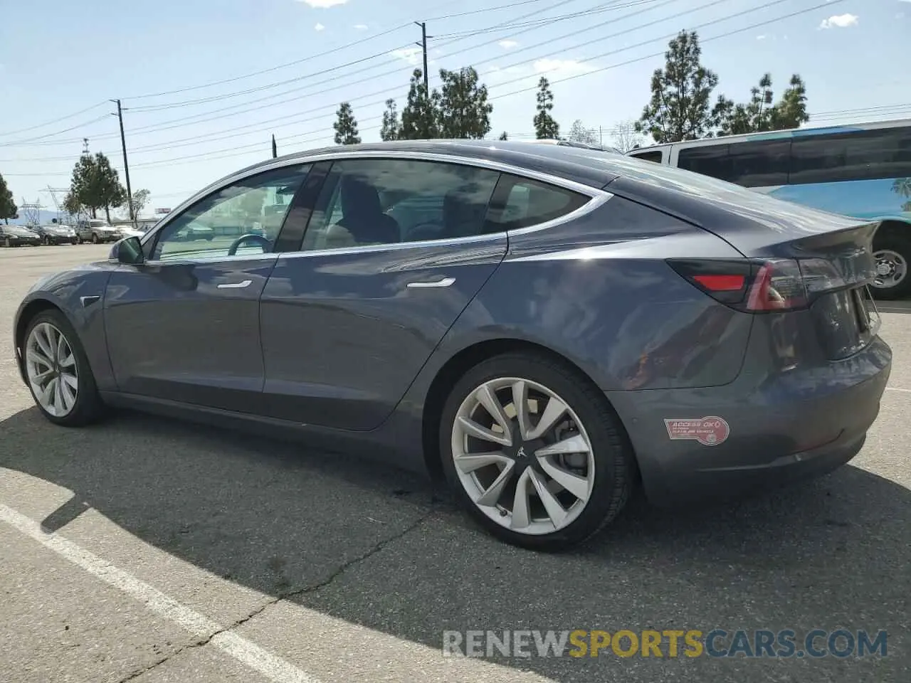 2 Photograph of a damaged car 5YJ3E1EB1KF365368 TESLA MODEL 3 2019