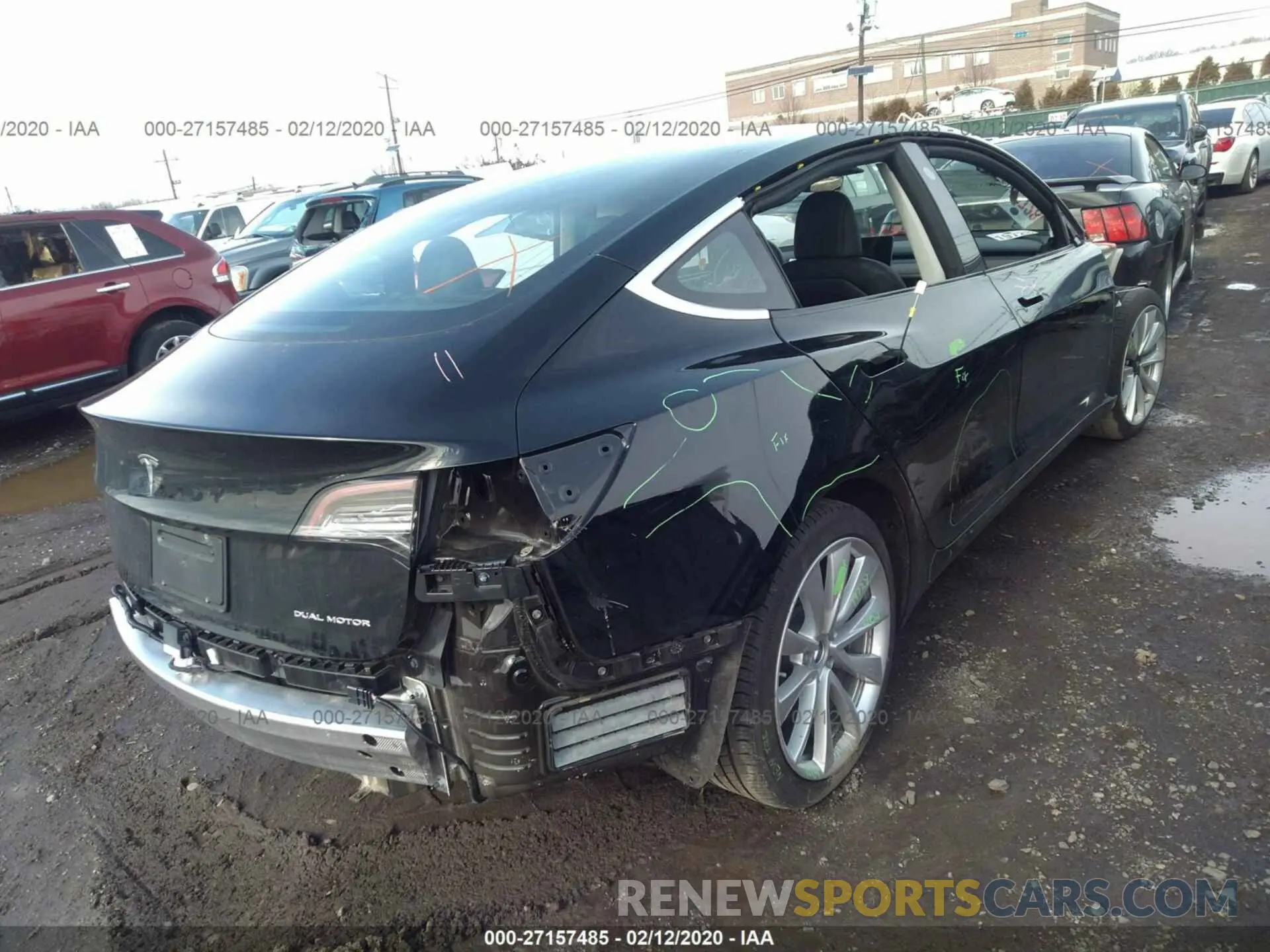 4 Photograph of a damaged car 5YJ3E1EB1KF388813 TESLA MODEL 3 2019