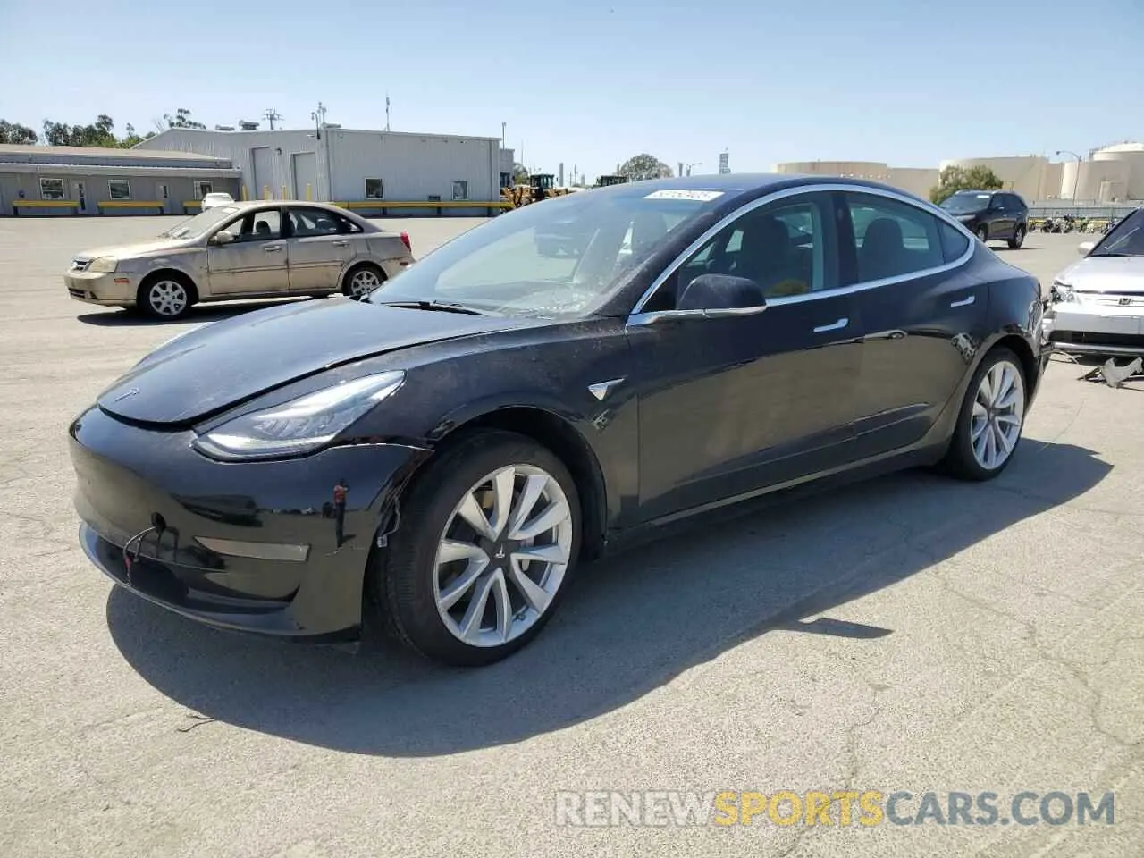 1 Photograph of a damaged car 5YJ3E1EB1KF388925 TESLA MODEL 3 2019