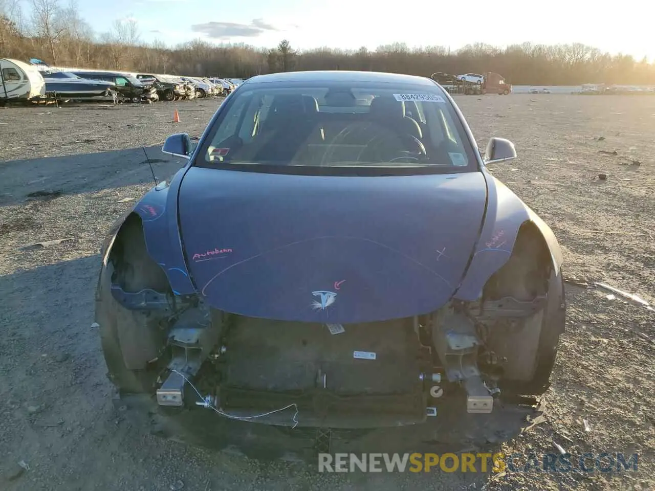 5 Photograph of a damaged car 5YJ3E1EB1KF390075 TESLA MODEL 3 2019