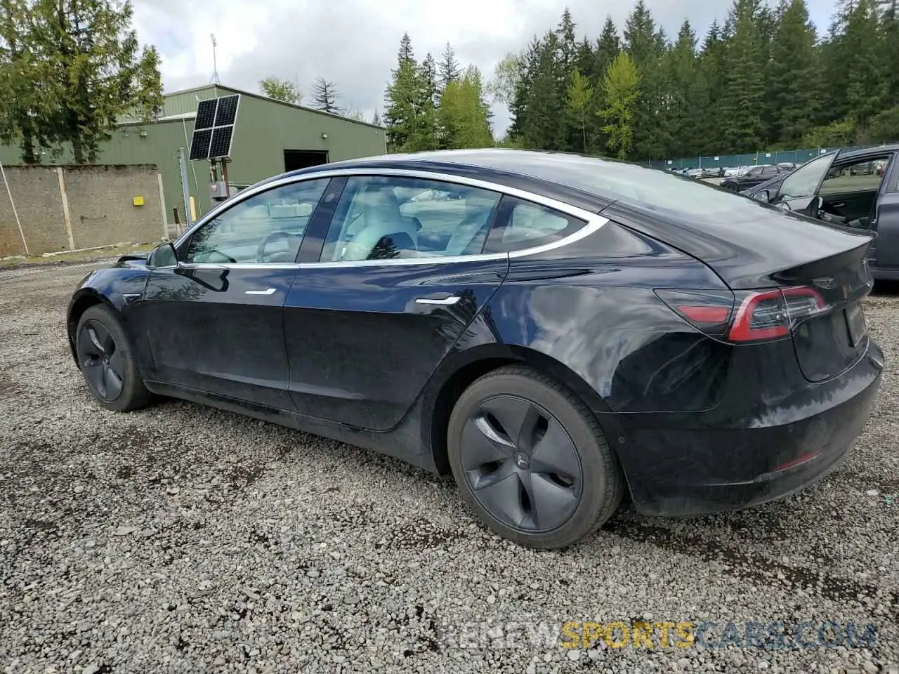 2 Photograph of a damaged car 5YJ3E1EB1KF421406 TESLA MODEL 3 2019