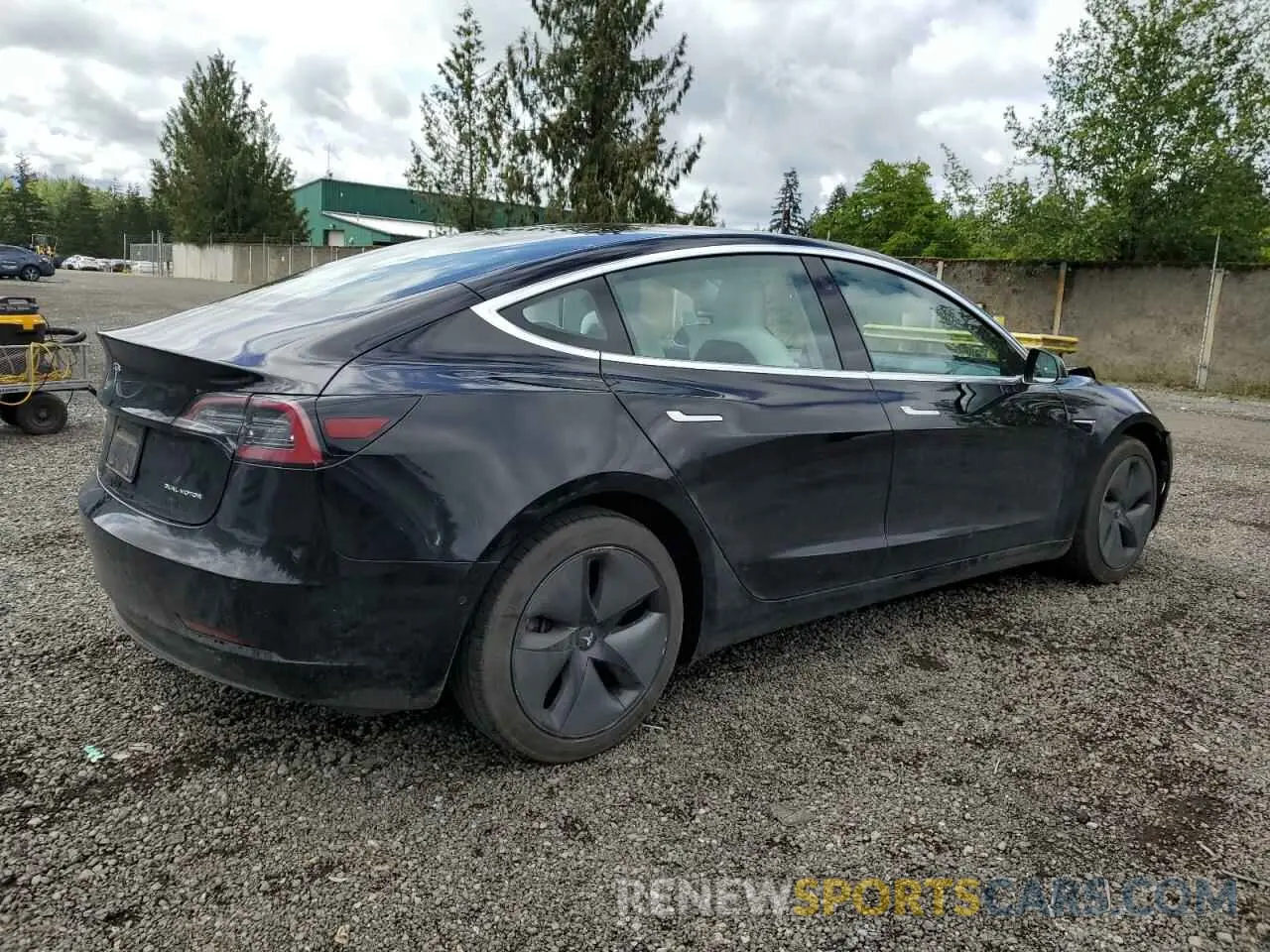 3 Photograph of a damaged car 5YJ3E1EB1KF421406 TESLA MODEL 3 2019