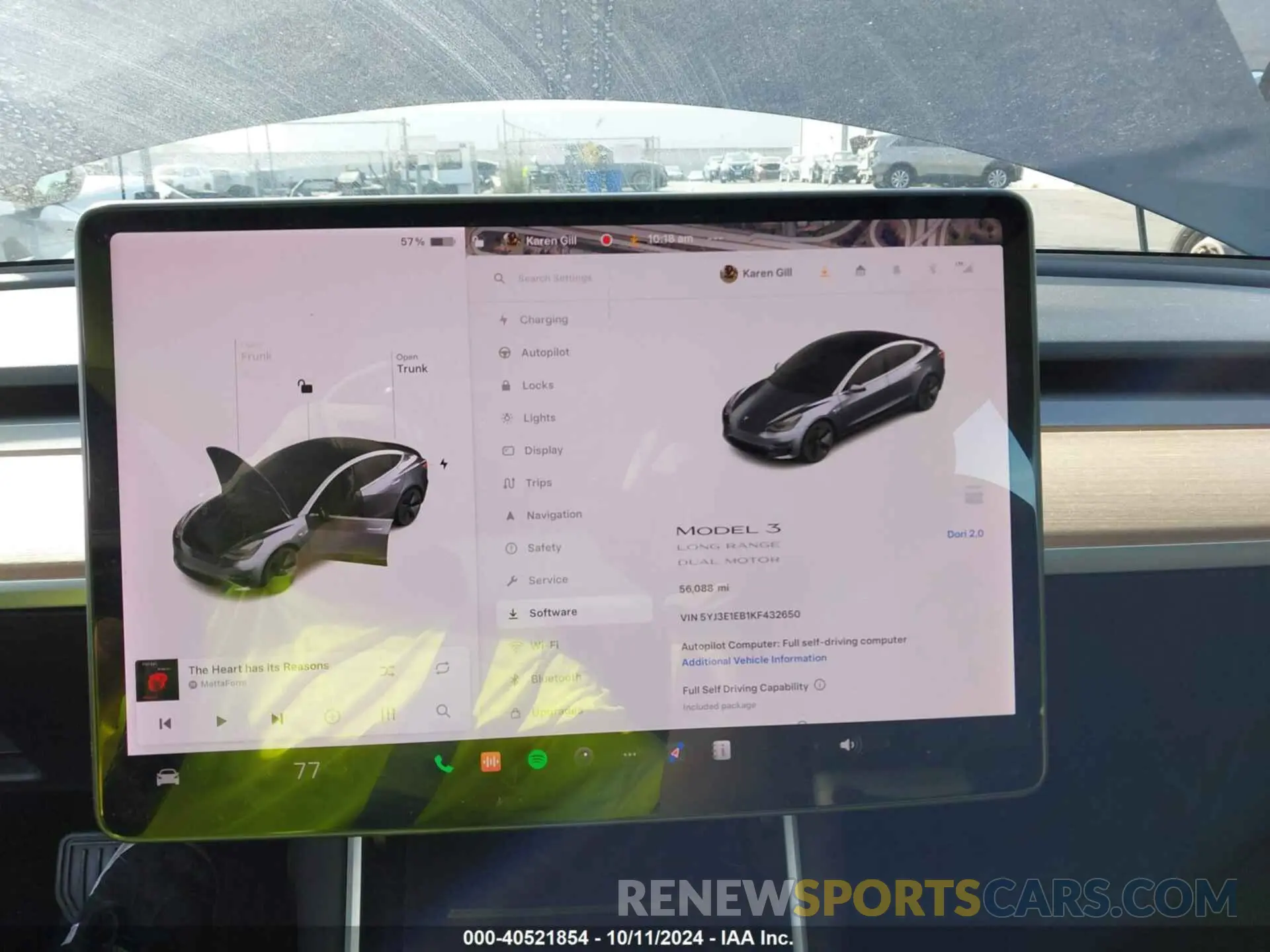 18 Фотография поврежденного автомобиля 5YJ3E1EB1KF432650 TESLA MODEL 3 2019