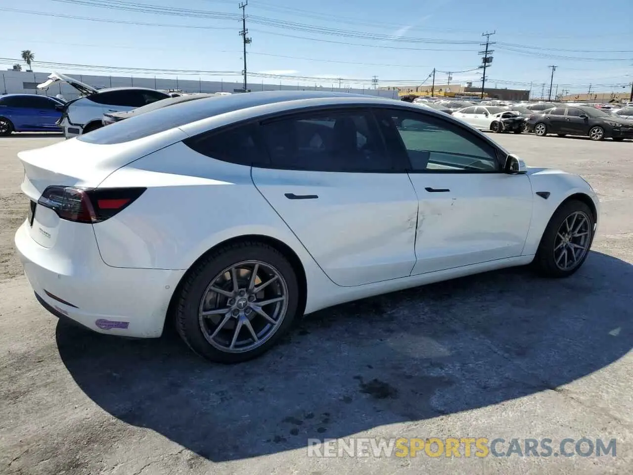 3 Photograph of a damaged car 5YJ3E1EB1KF433510 TESLA MODEL 3 2019
