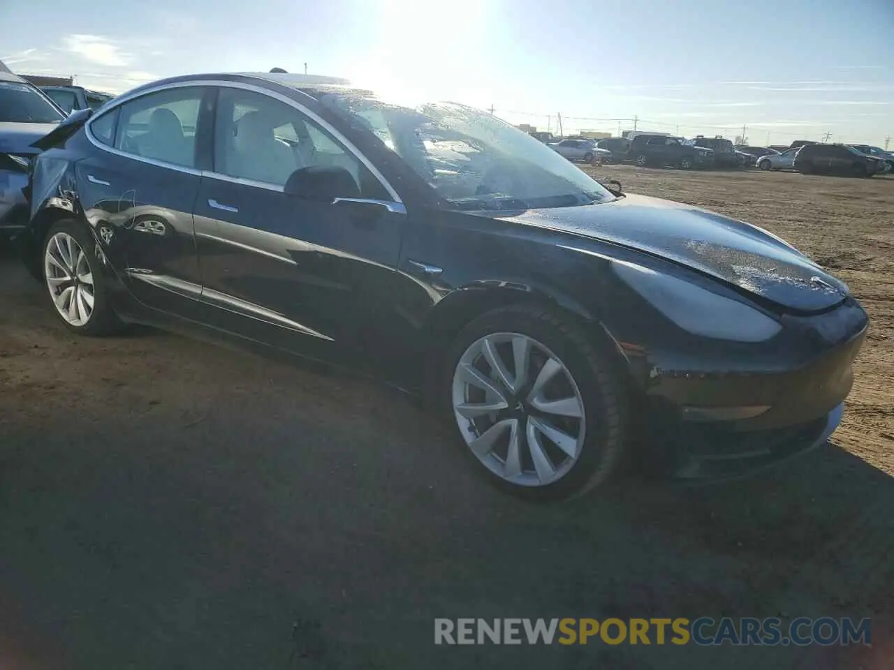 4 Photograph of a damaged car 5YJ3E1EB2KF195683 TESLA MODEL 3 2019