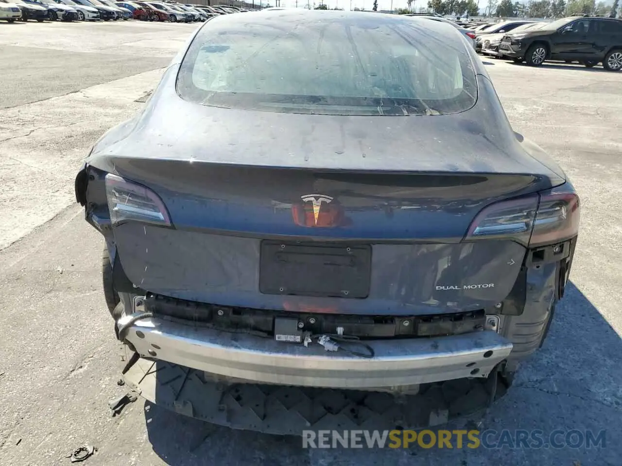 6 Photograph of a damaged car 5YJ3E1EB2KF361409 TESLA MODEL 3 2019