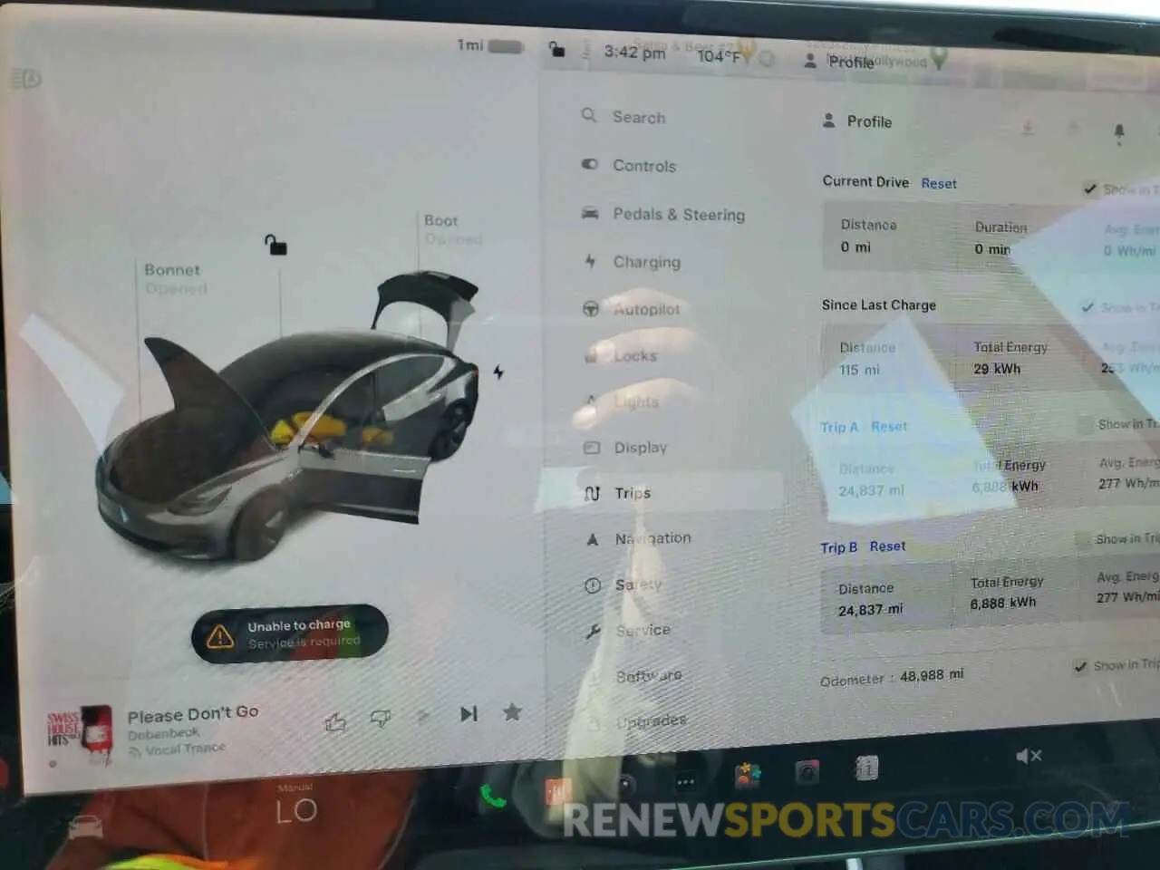 9 Photograph of a damaged car 5YJ3E1EB2KF361409 TESLA MODEL 3 2019