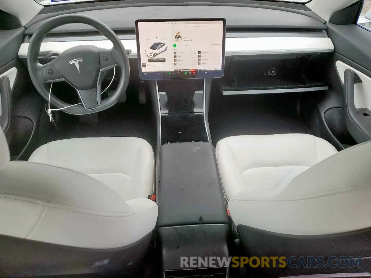 8 Фотография поврежденного автомобиля 5YJ3E1EB2KF392305 TESLA MODEL 3 2019