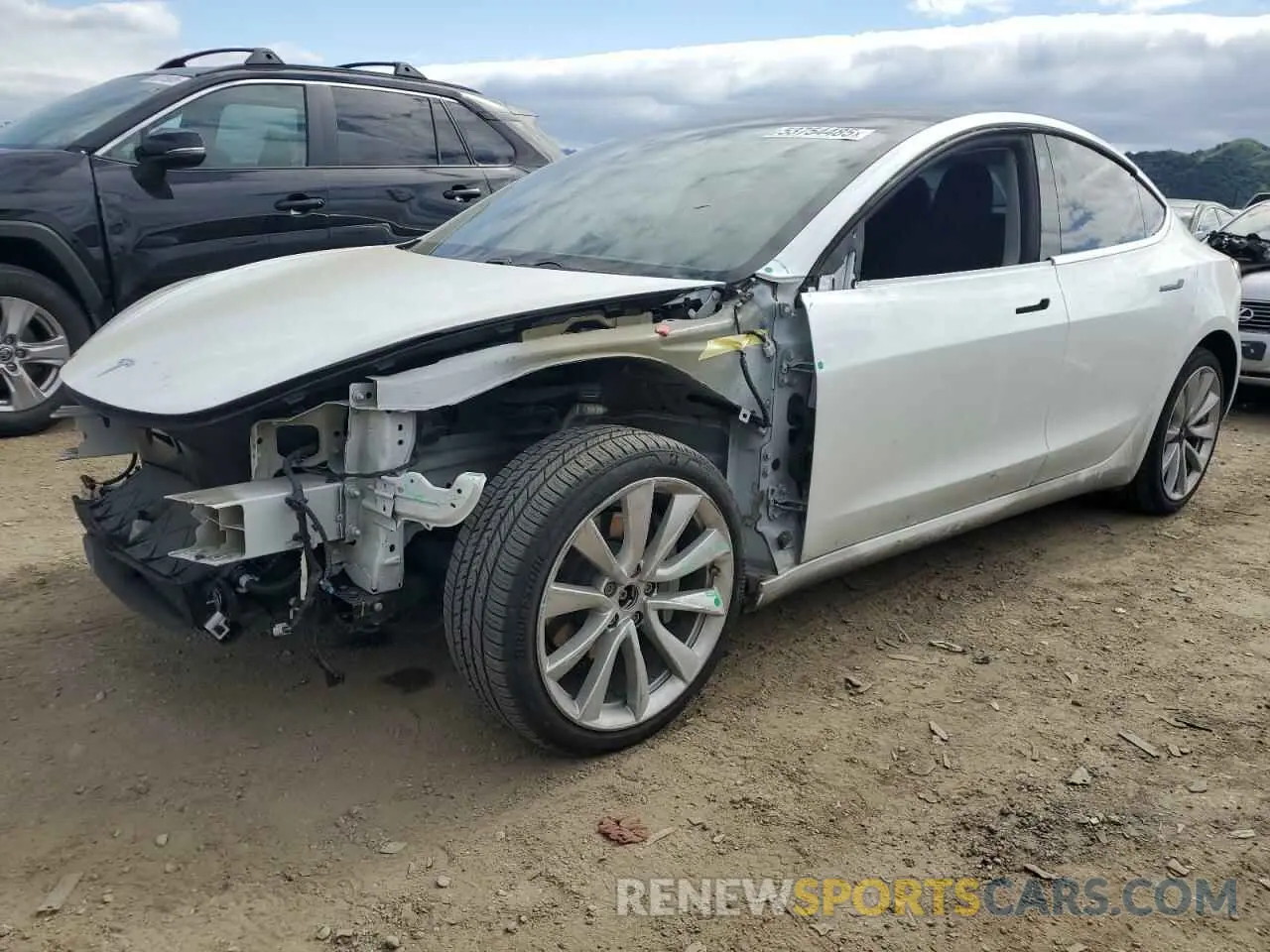1 Фотография поврежденного автомобиля 5YJ3E1EB2KF418627 TESLA MODEL 3 2019