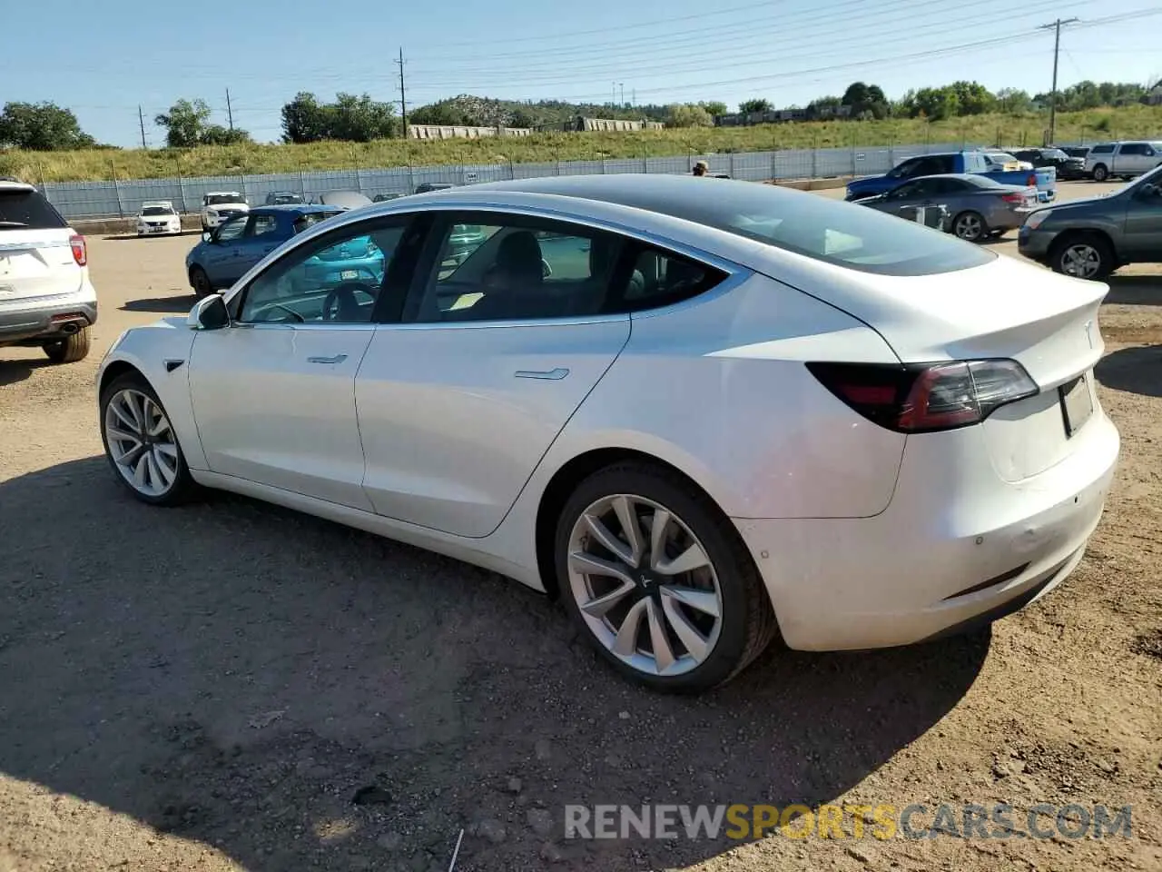 2 Photograph of a damaged car 5YJ3E1EB2KF437498 TESLA MODEL 3 2019