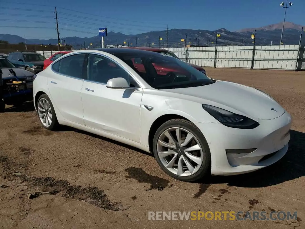 4 Photograph of a damaged car 5YJ3E1EB2KF437498 TESLA MODEL 3 2019