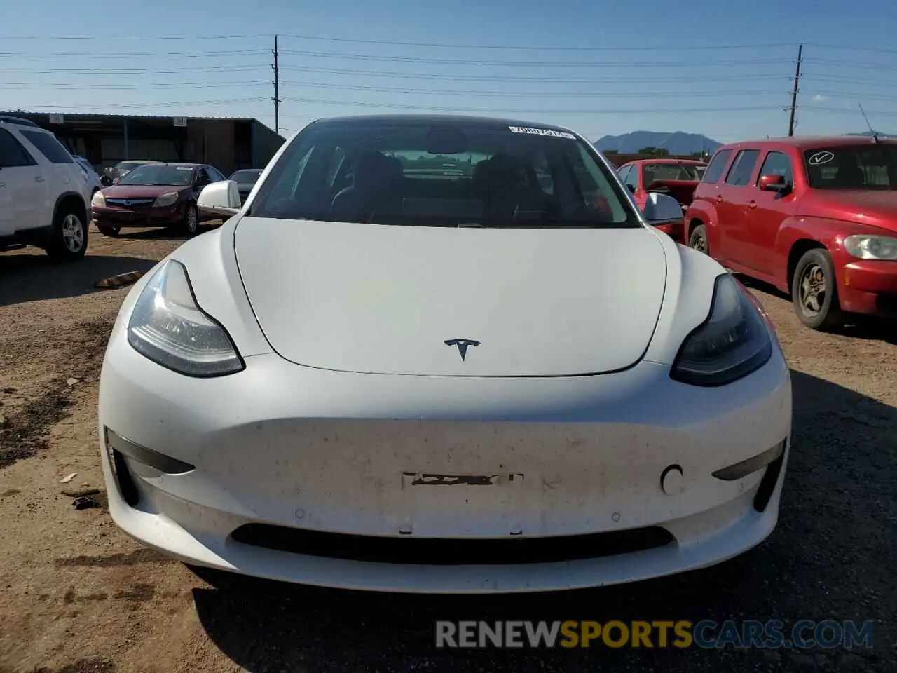 5 Photograph of a damaged car 5YJ3E1EB2KF437498 TESLA MODEL 3 2019