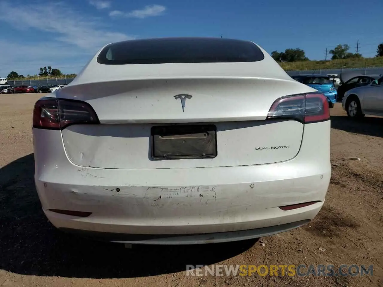 6 Photograph of a damaged car 5YJ3E1EB2KF437498 TESLA MODEL 3 2019