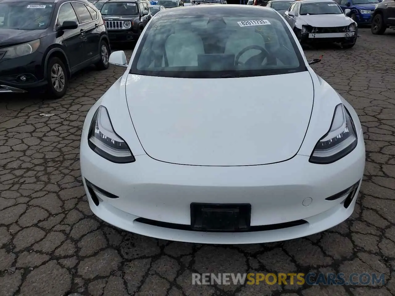 5 Photograph of a damaged car 5YJ3E1EB2KF440367 TESLA MODEL 3 2019