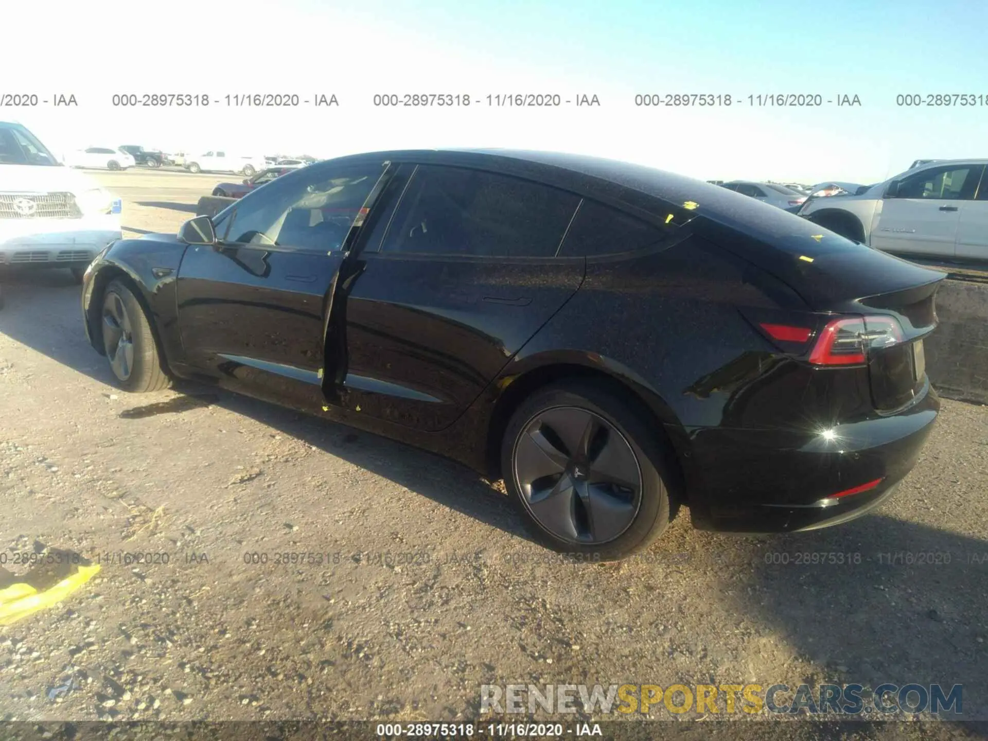 3 Photograph of a damaged car 5YJ3E1EB2KF441812 TESLA MODEL 3 2019