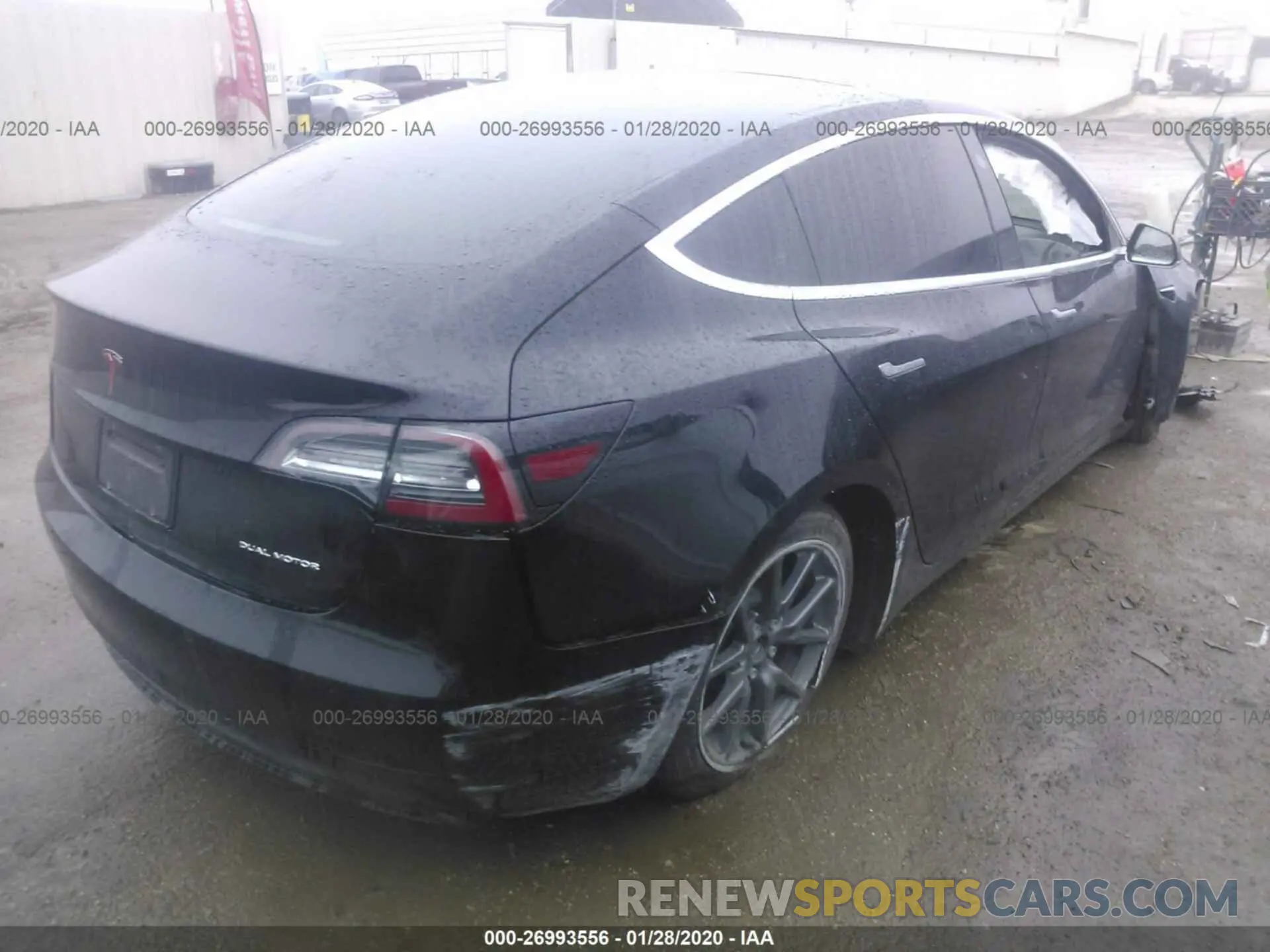 4 Photograph of a damaged car 5YJ3E1EB2KF441843 TESLA MODEL 3 2019