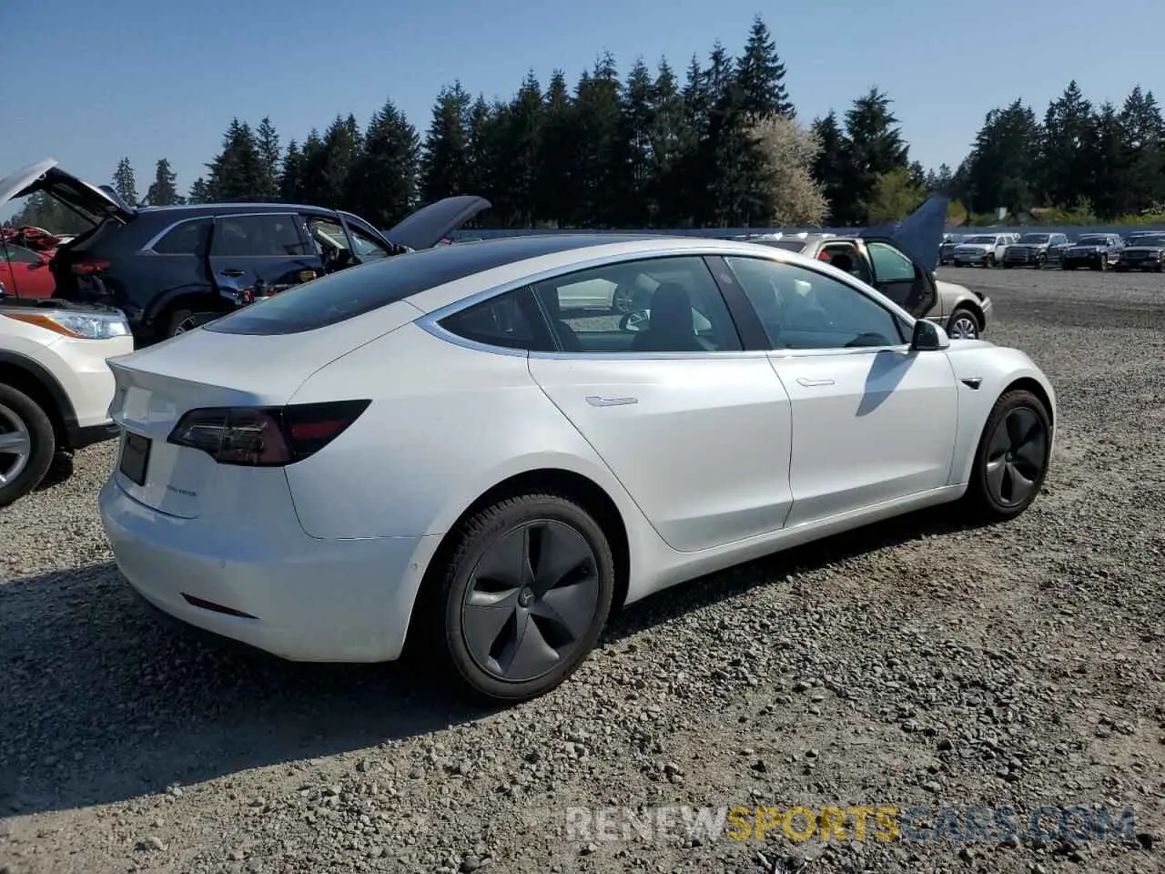 3 Photograph of a damaged car 5YJ3E1EB2KF442345 TESLA MODEL 3 2019