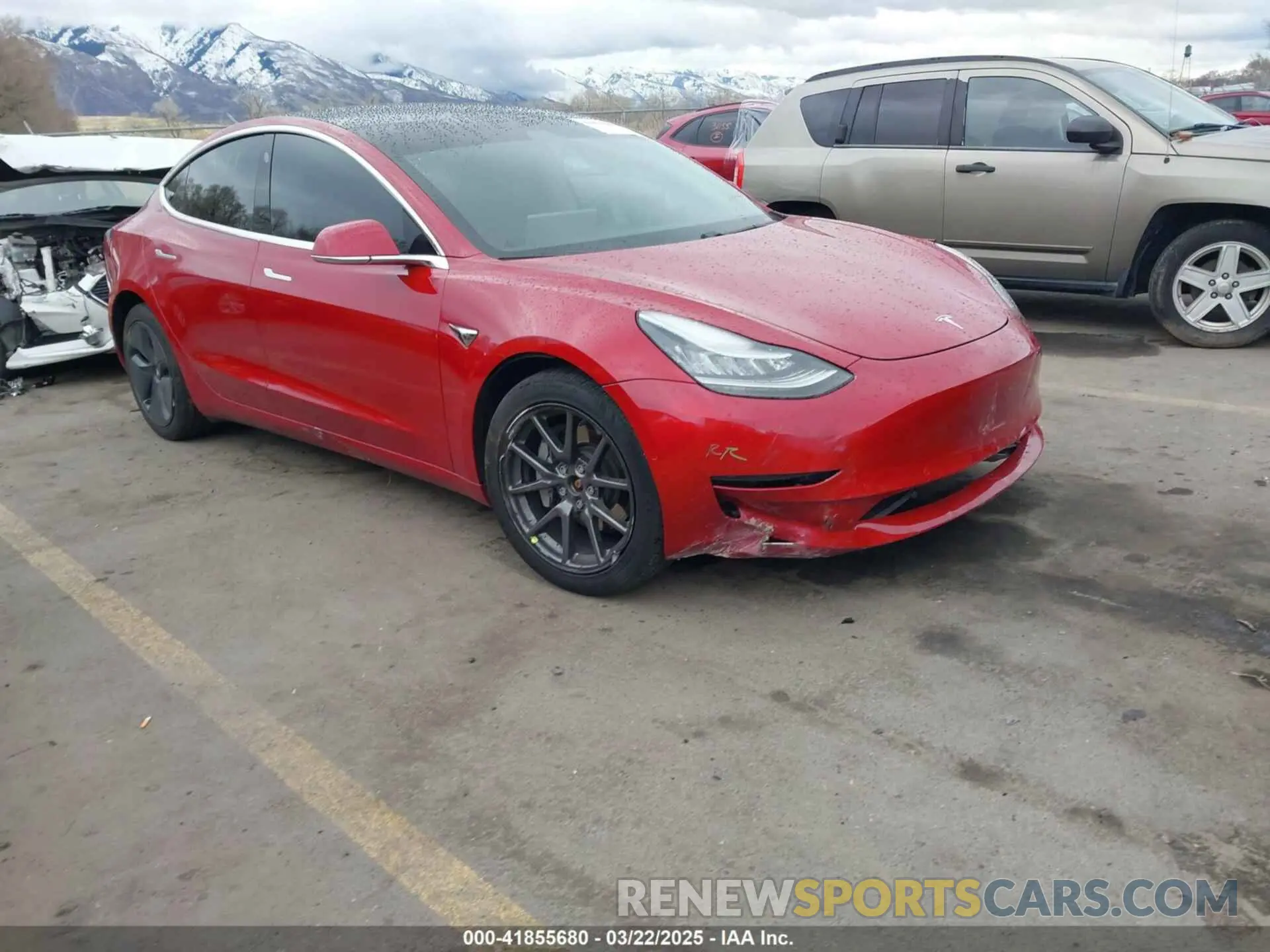 1 Фотография поврежденного автомобиля 5YJ3E1EB2KF452406 TESLA MODEL 3 2019