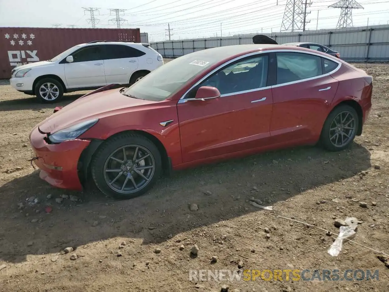 1 Фотография поврежденного автомобиля 5YJ3E1EB2KF453734 TESLA MODEL 3 2019