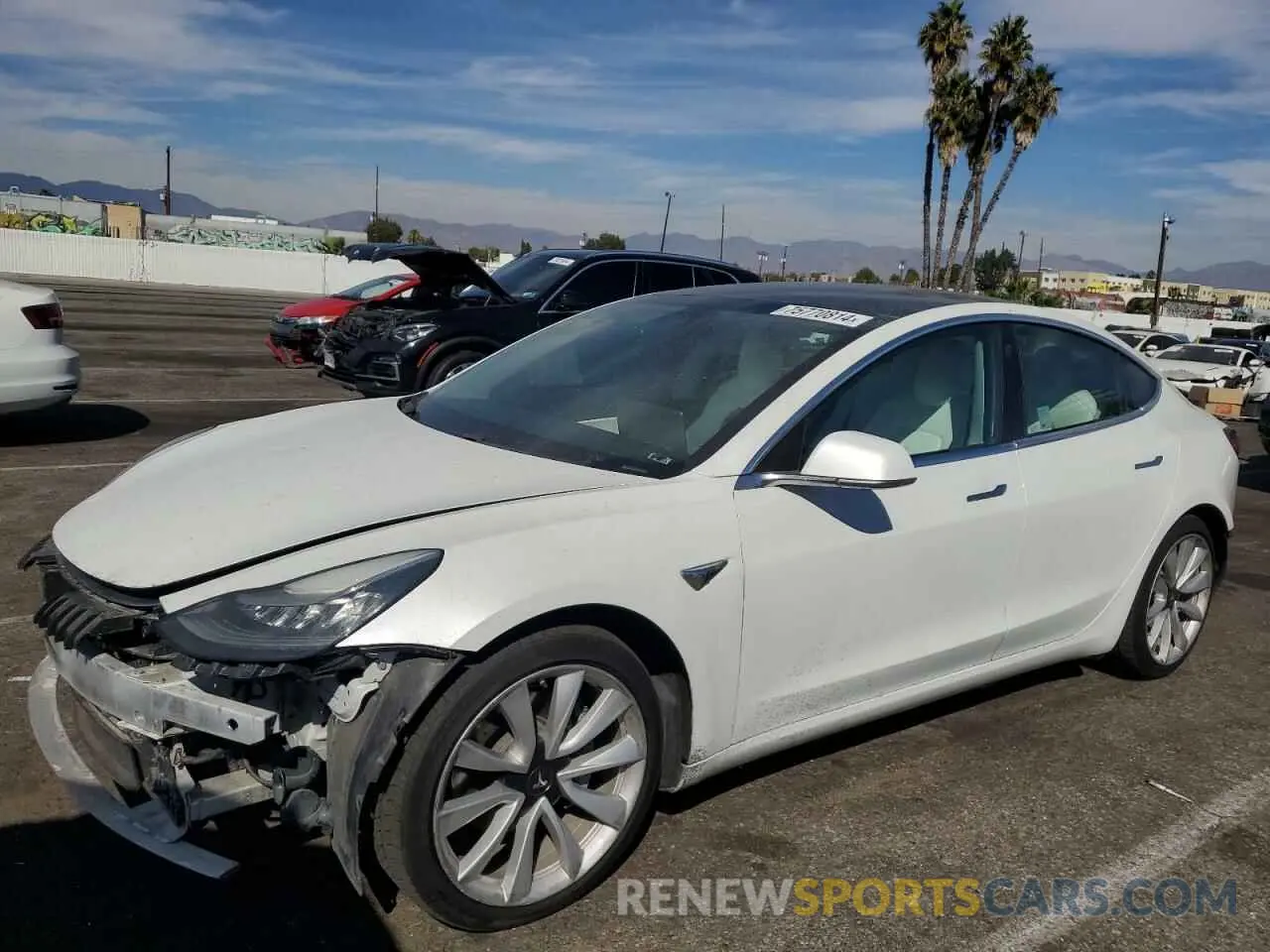 1 Фотография поврежденного автомобиля 5YJ3E1EB2KF454706 TESLA MODEL 3 2019