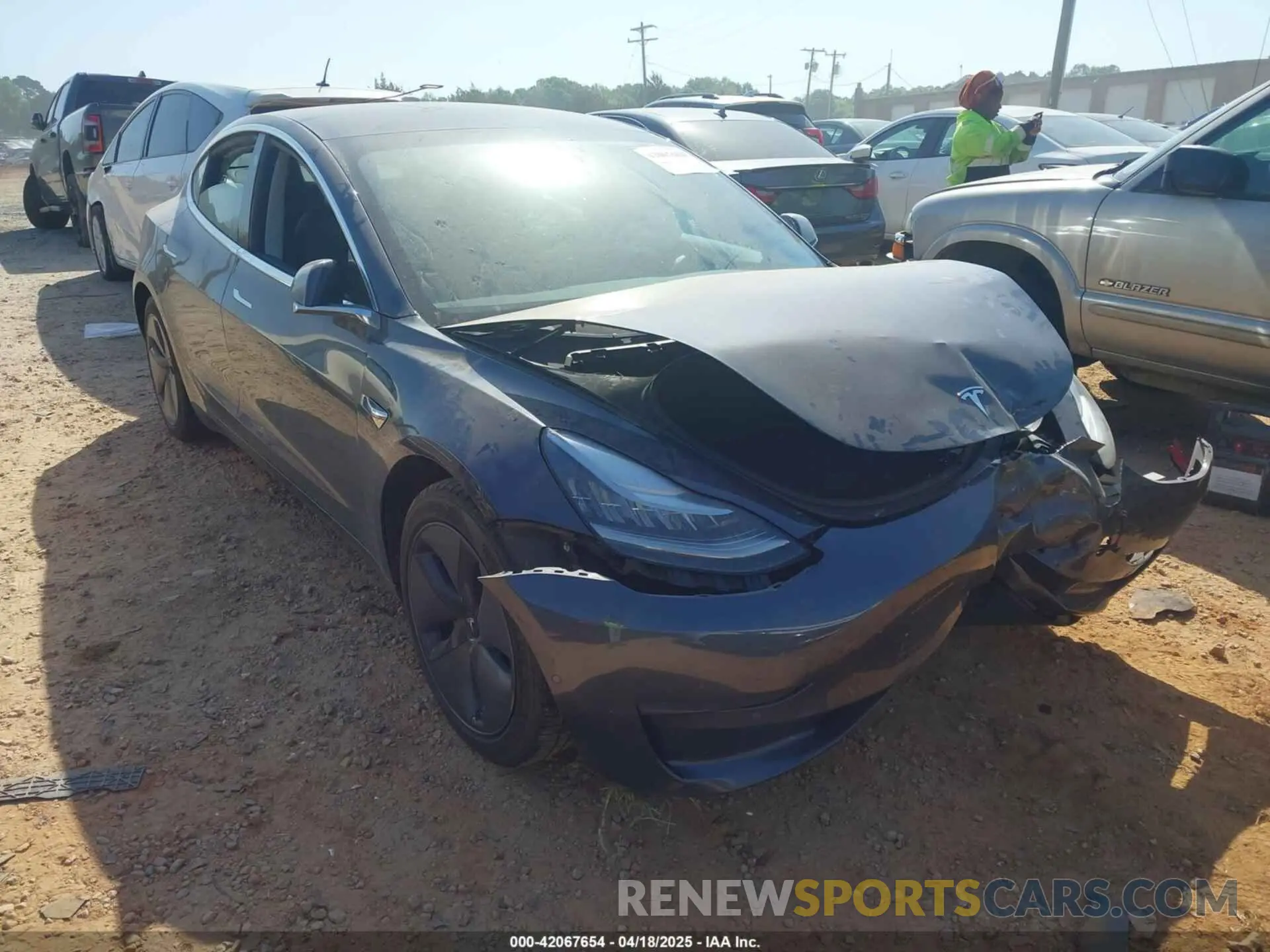 1 Фотография поврежденного автомобиля 5YJ3E1EB2KF510398 TESLA MODEL 3 2019