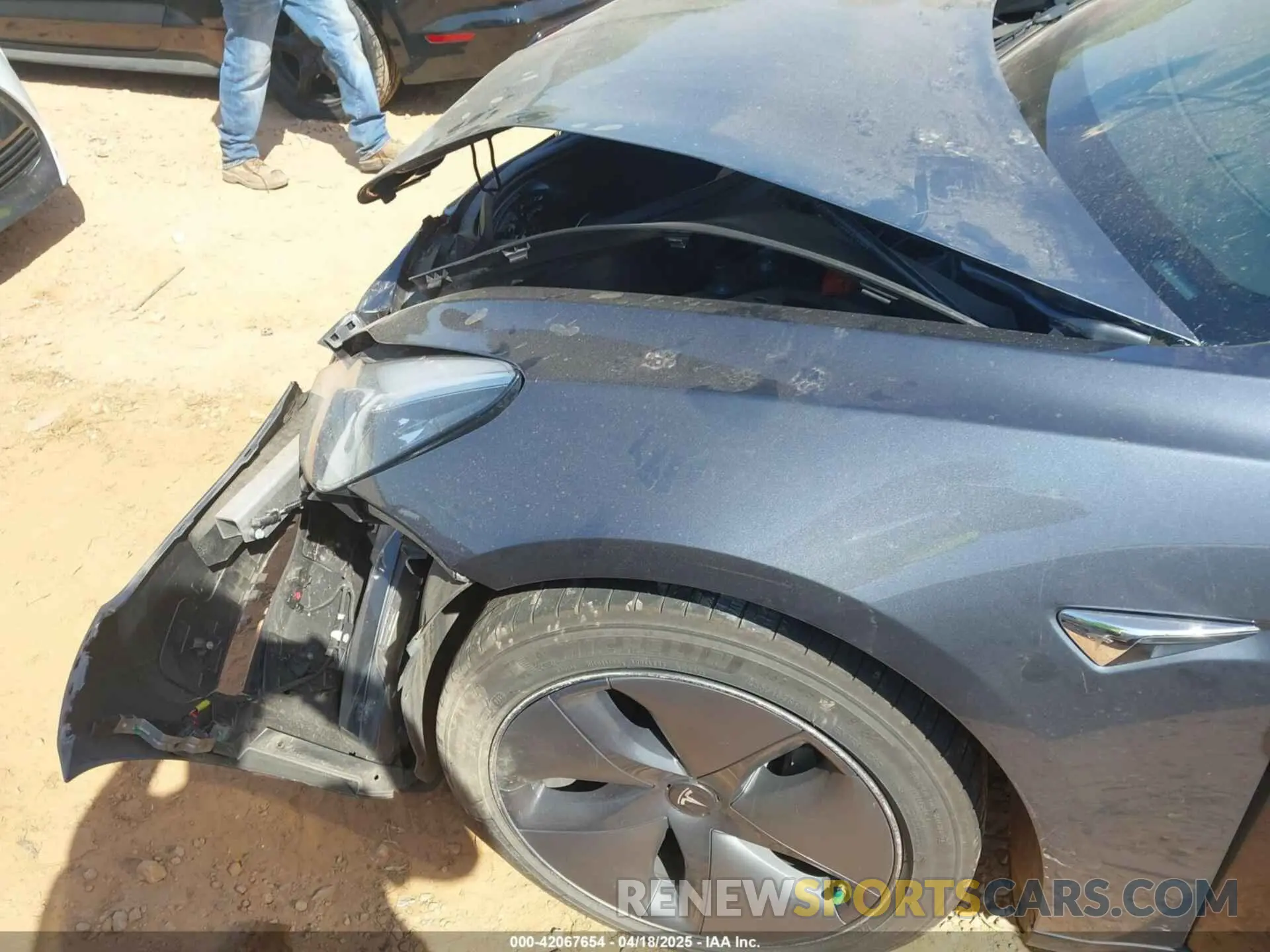 6 Фотография поврежденного автомобиля 5YJ3E1EB2KF510398 TESLA MODEL 3 2019