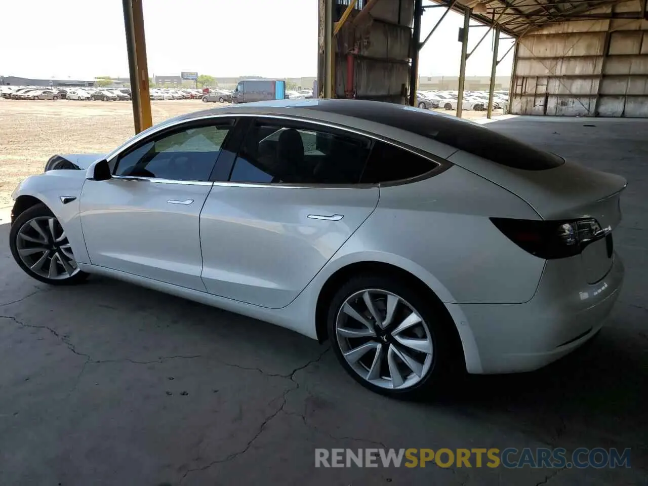 2 Photograph of a damaged car 5YJ3E1EB2KF512667 TESLA MODEL 3 2019