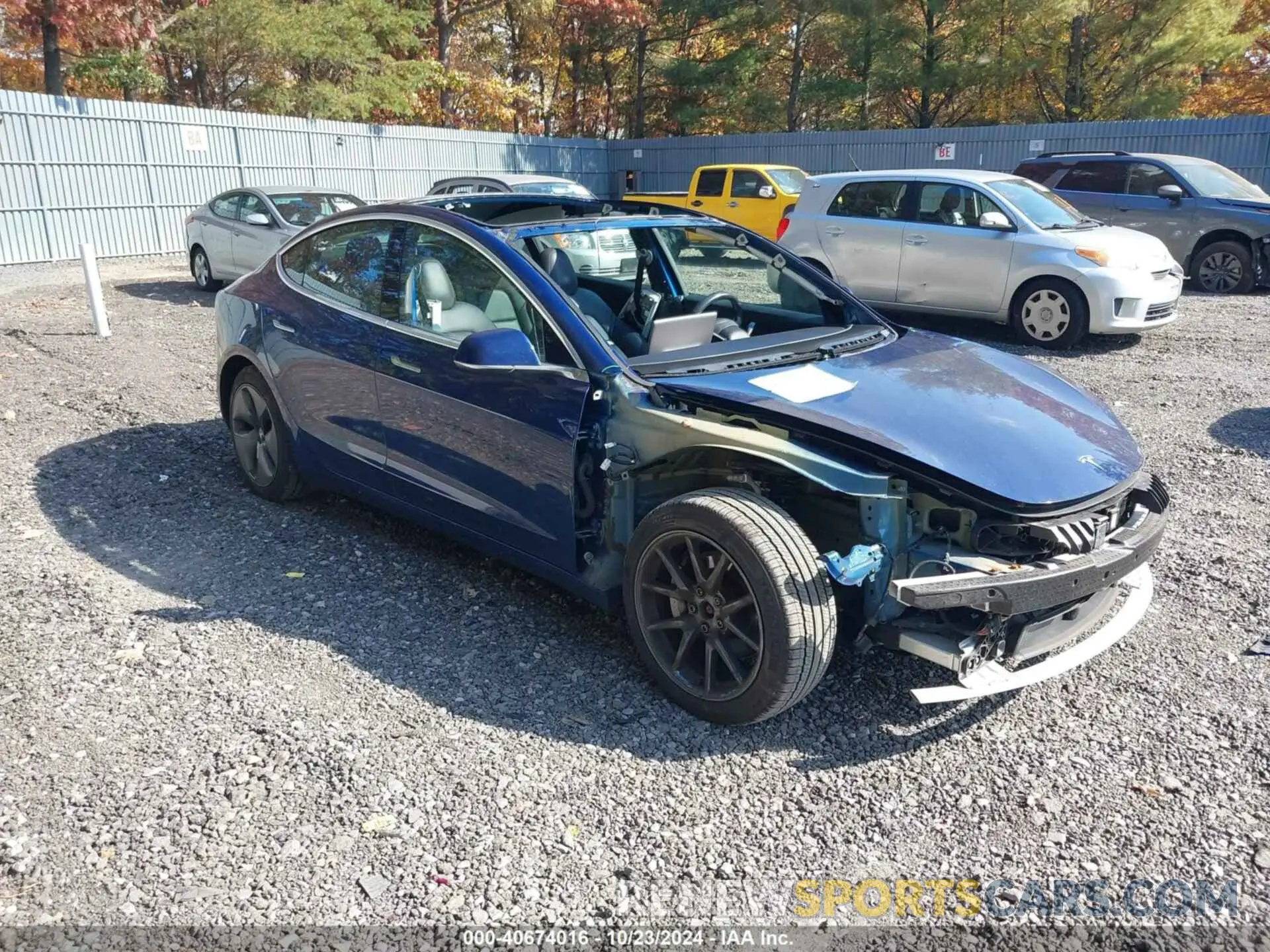 1 Photograph of a damaged car 5YJ3E1EB3KF193747 TESLA MODEL 3 2019