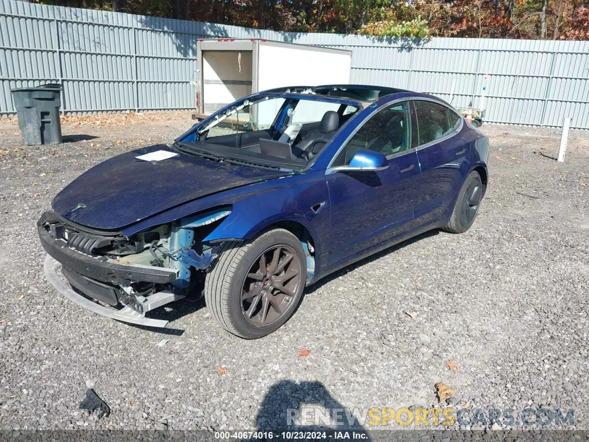 2 Photograph of a damaged car 5YJ3E1EB3KF193747 TESLA MODEL 3 2019