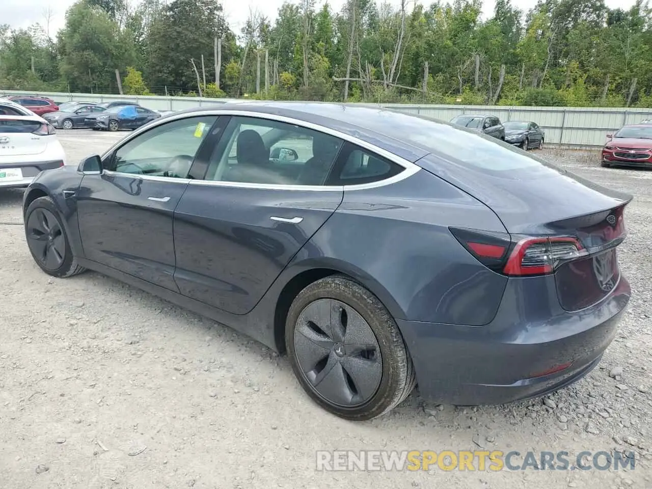 2 Photograph of a damaged car 5YJ3E1EB3KF205671 TESLA MODEL 3 2019