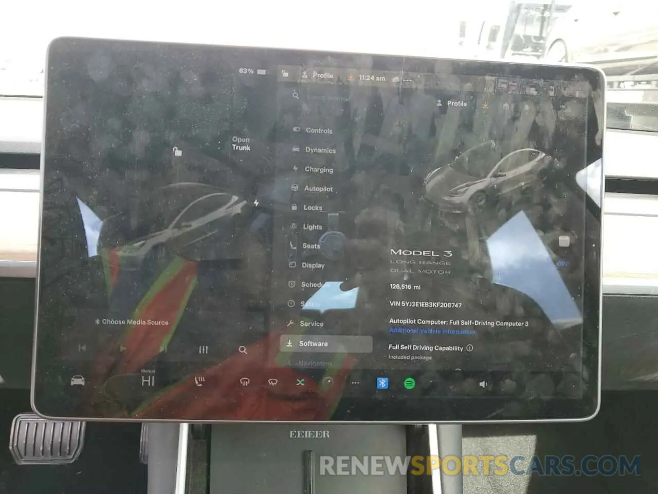 9 Фотография поврежденного автомобиля 5YJ3E1EB3KF208747 TESLA MODEL 3 2019