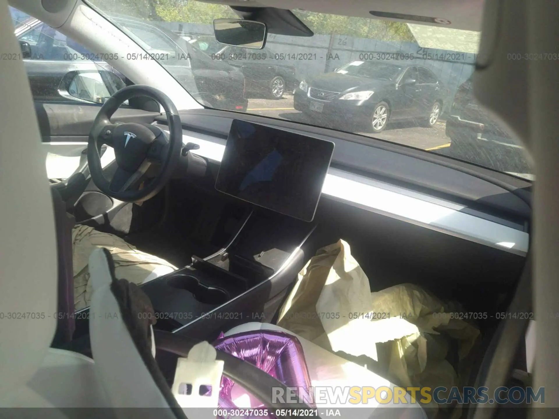 5 Photograph of a damaged car 5YJ3E1EB3KF213947 TESLA MODEL 3 2019
