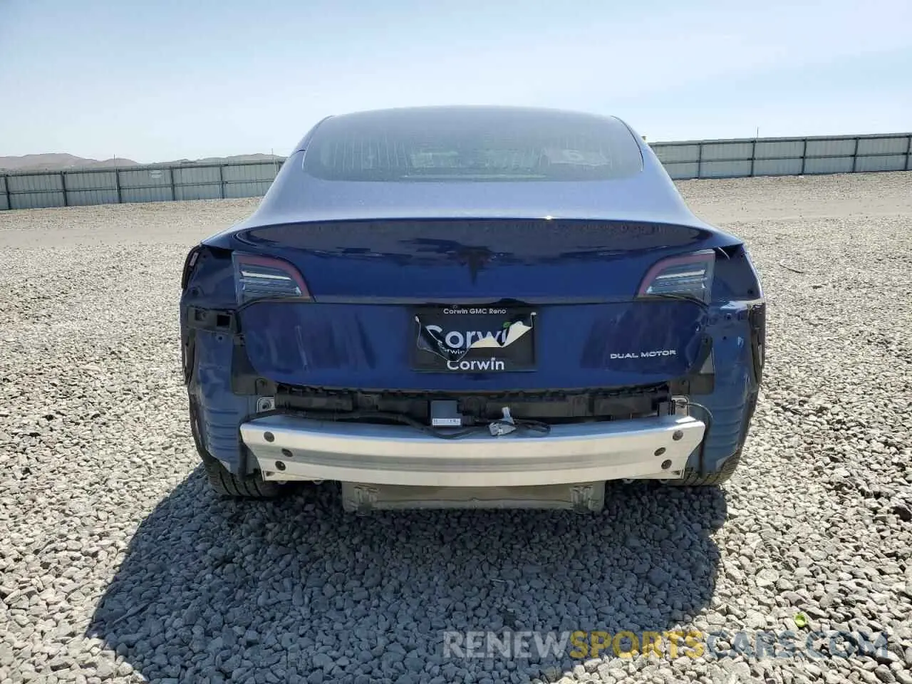 6 Photograph of a damaged car 5YJ3E1EB3KF390014 TESLA MODEL 3 2019
