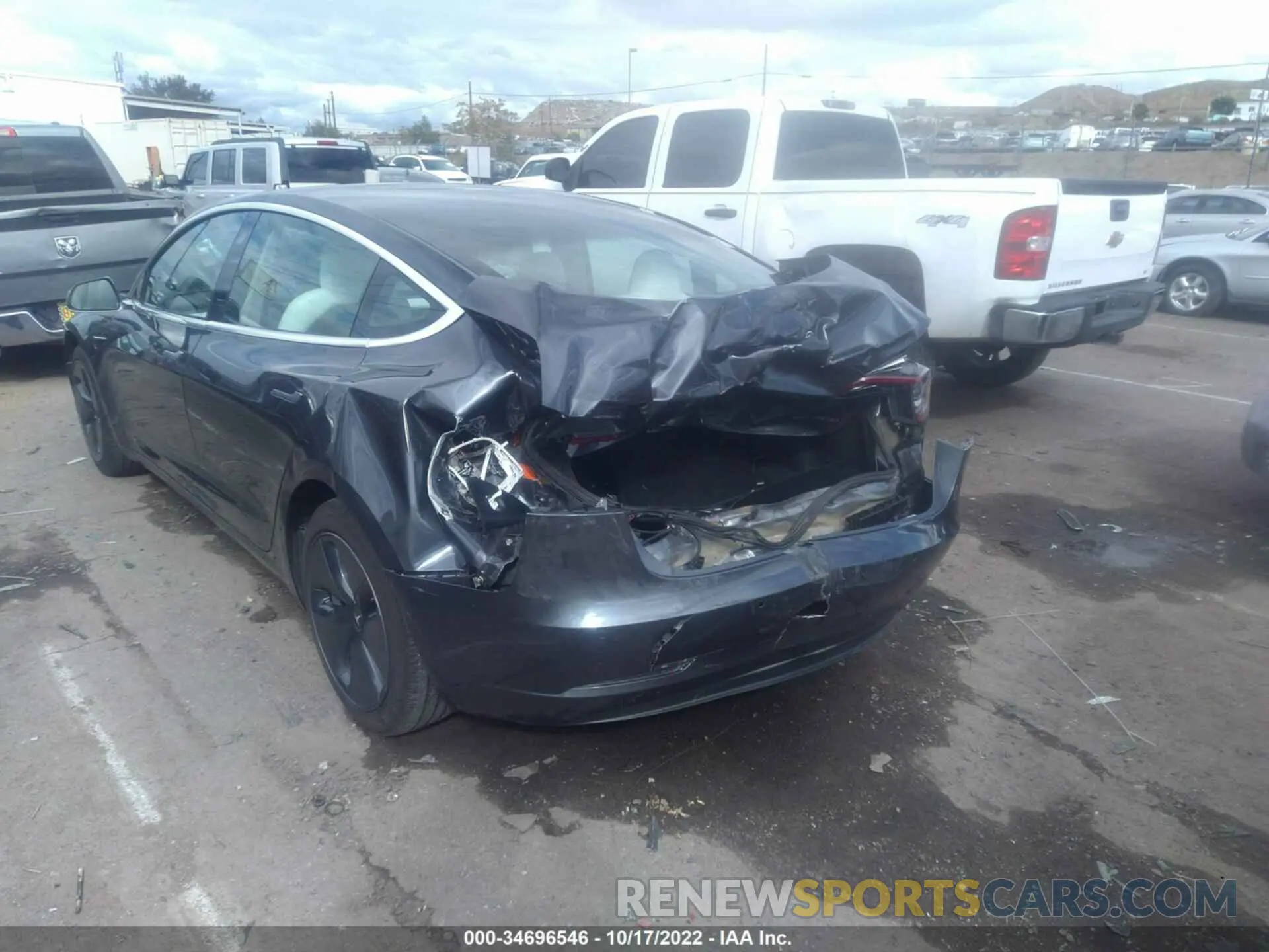 6 Photograph of a damaged car 5YJ3E1EB3KF390966 TESLA MODEL 3 2019
